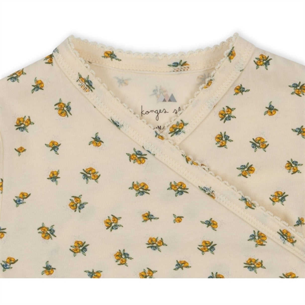 Konges Sløjd Peonia Limone Basis Newborn Onesie