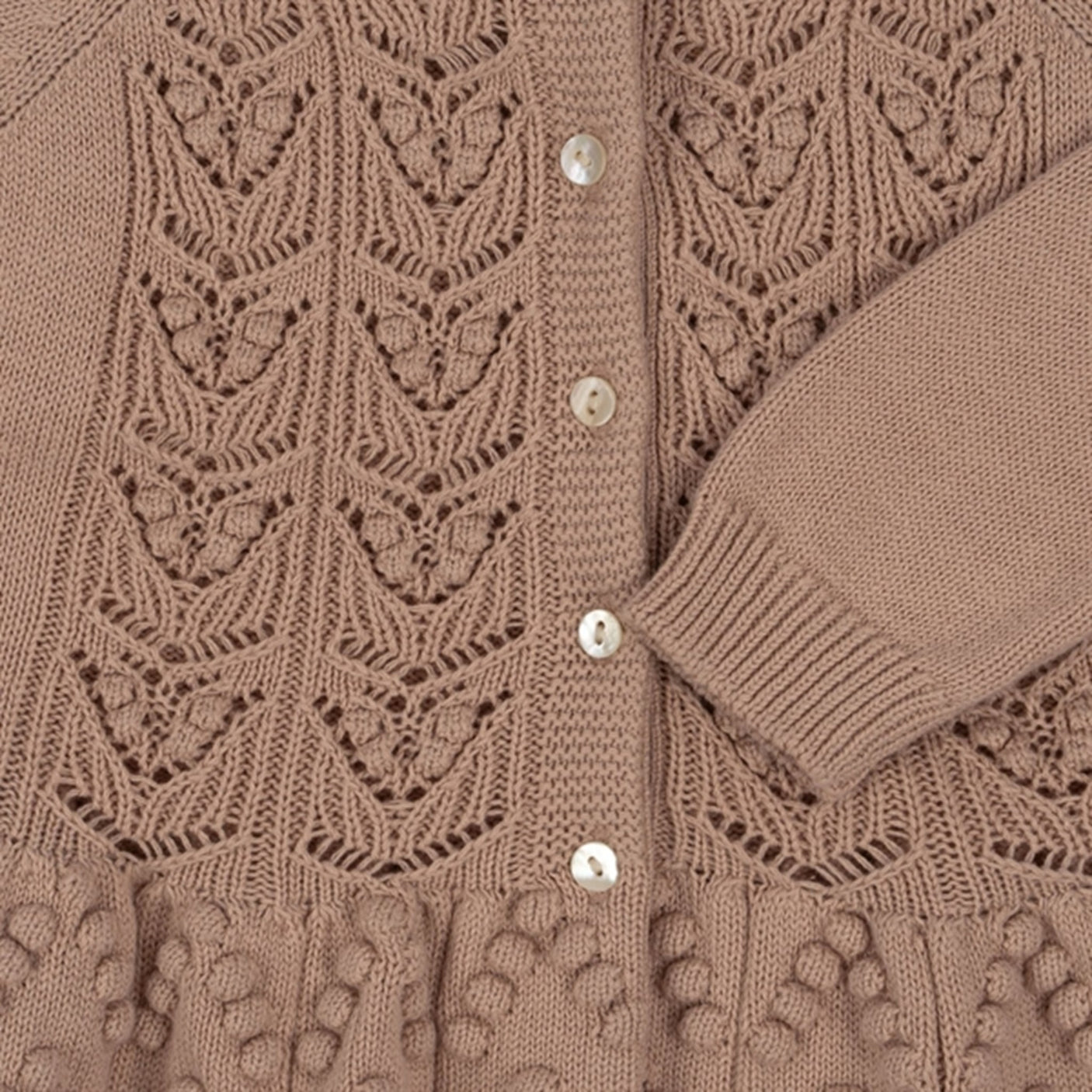 Konges Sløjd Peach Blush Cabby Knit Cardigan