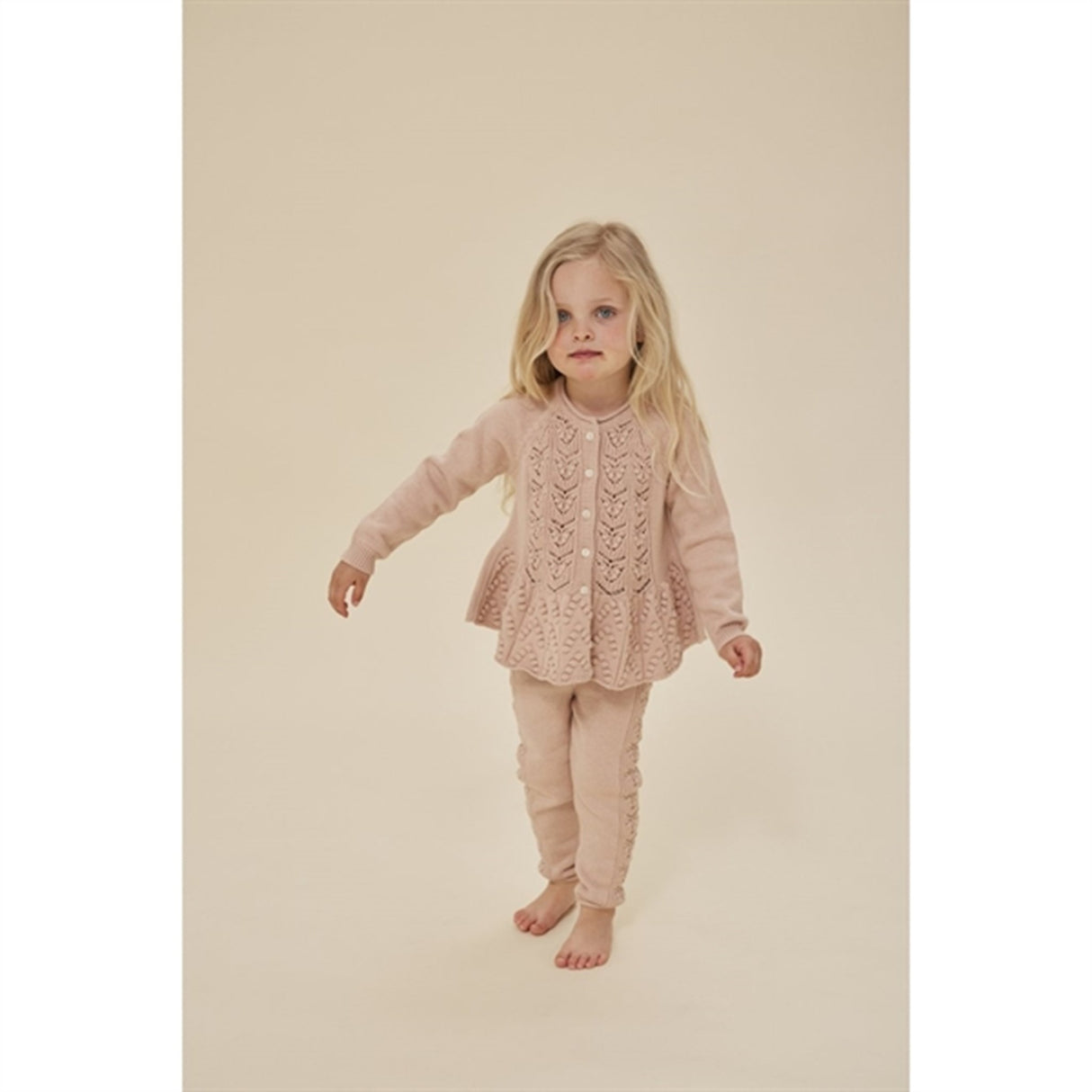 Konges Sløjd Peach Blush Cabby Knit Cardigan