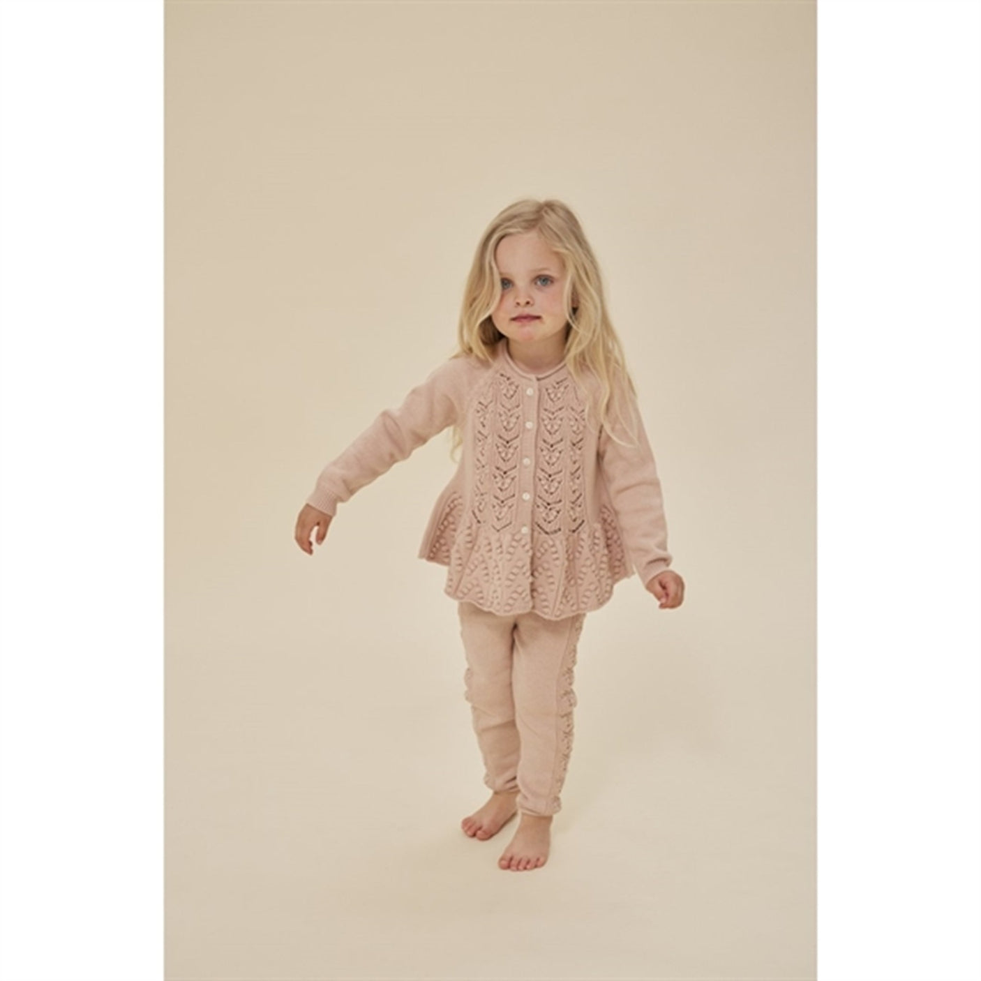 Konges Sløjd Peach Blush Cabby Knit Cardigan