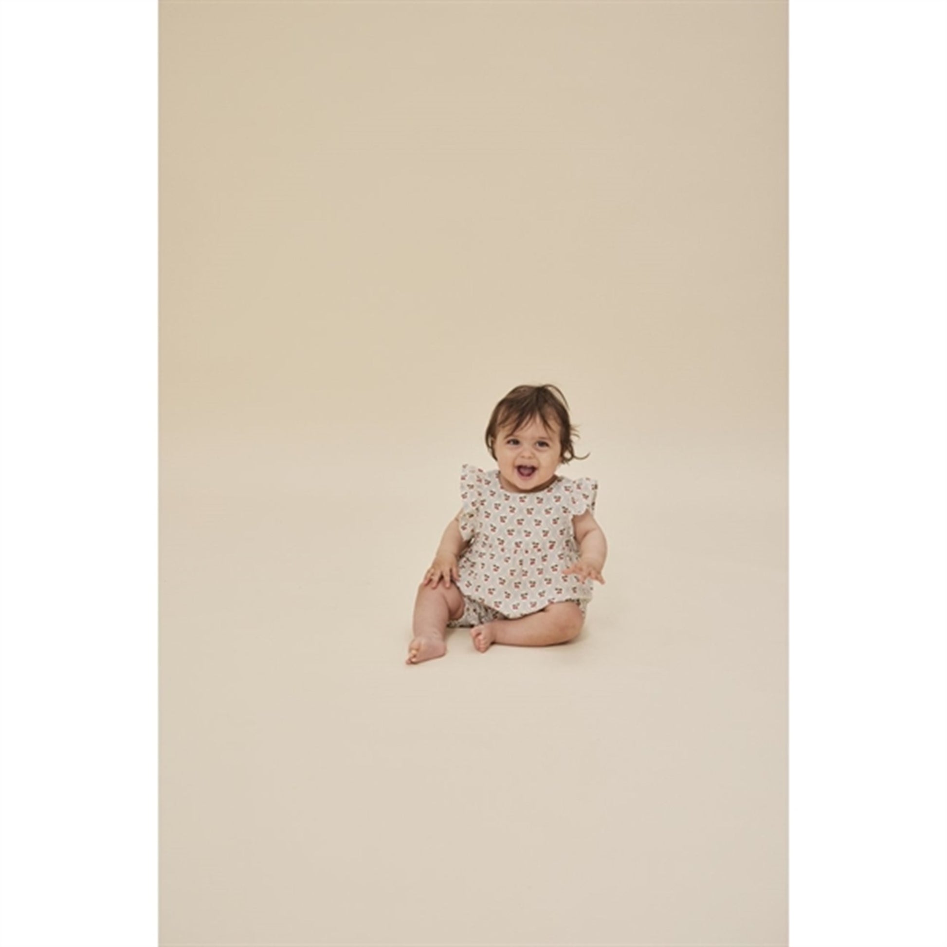 Konges Sløjd Cherry Motif Coco Frill Romper