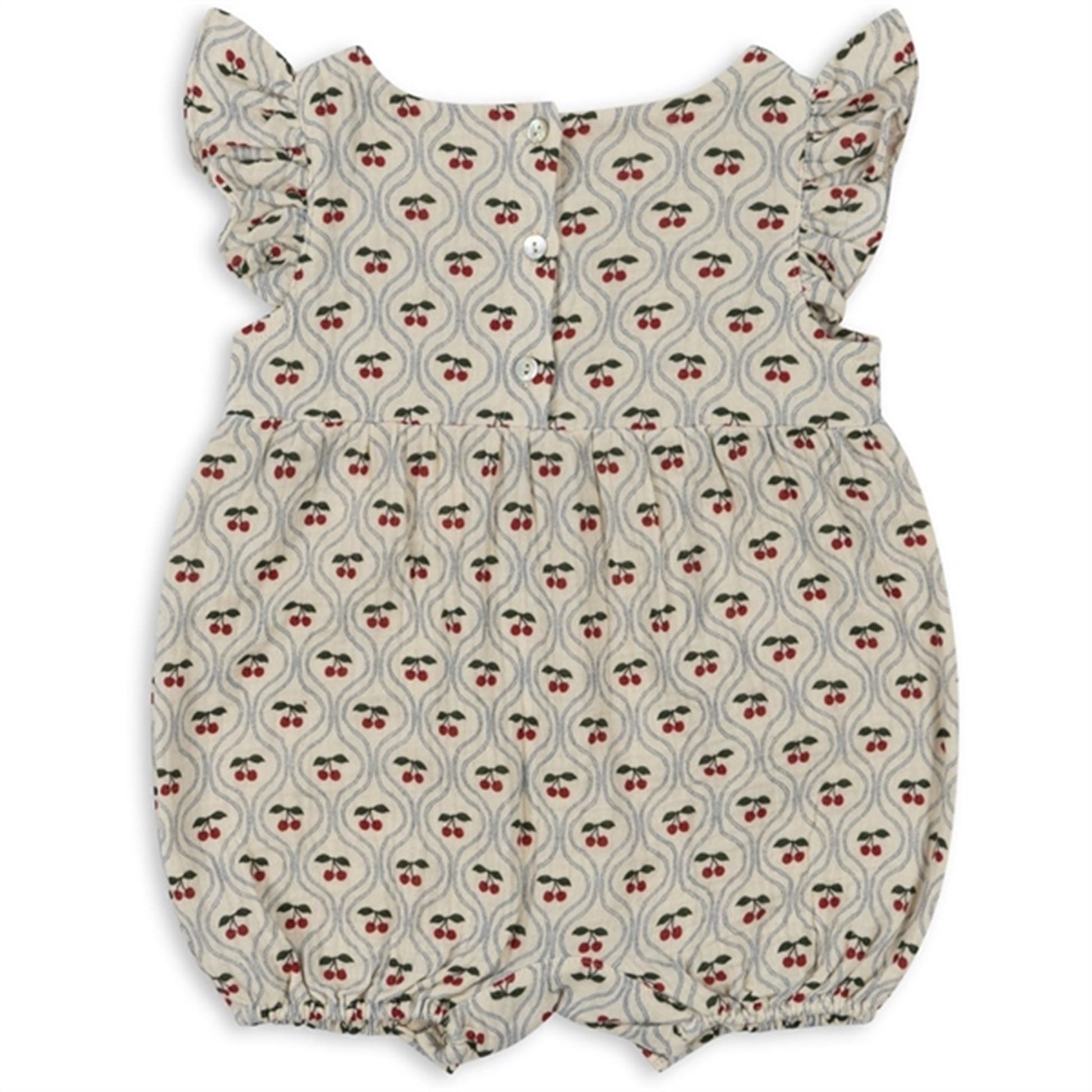 Konges Sløjd Cherry Motif Coco Frill Romper