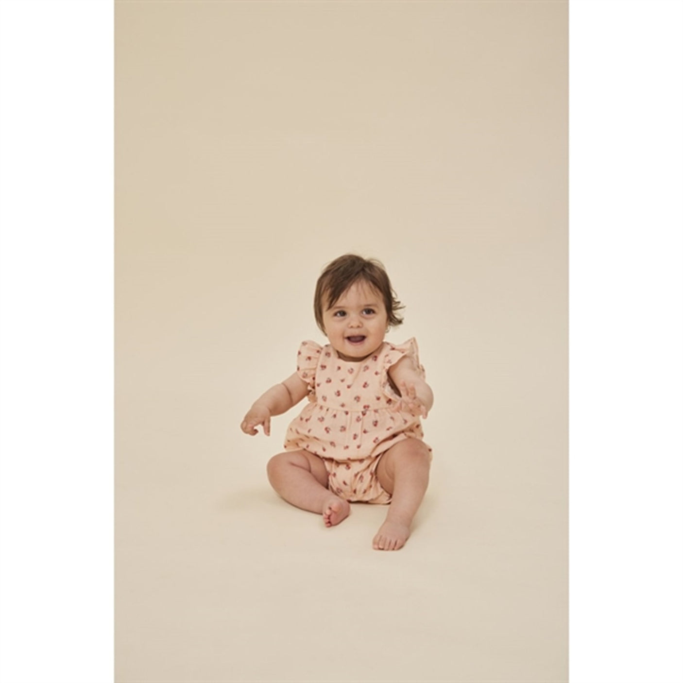 Konges Sløjd Peonia Pink Coco Frill Romper
