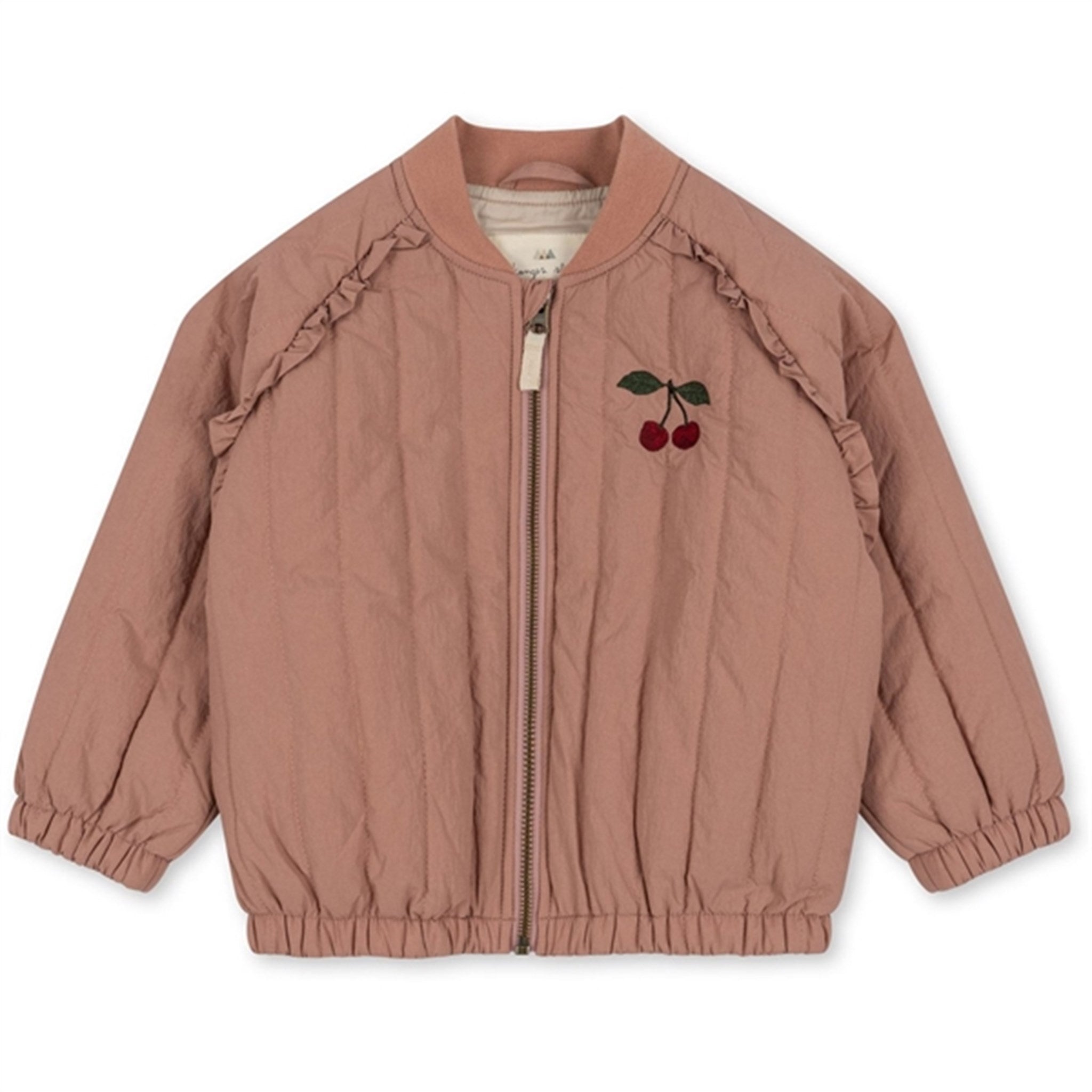 Konges Sløjd Juno Frill Bomber Thermo Jacket Cameo Brown