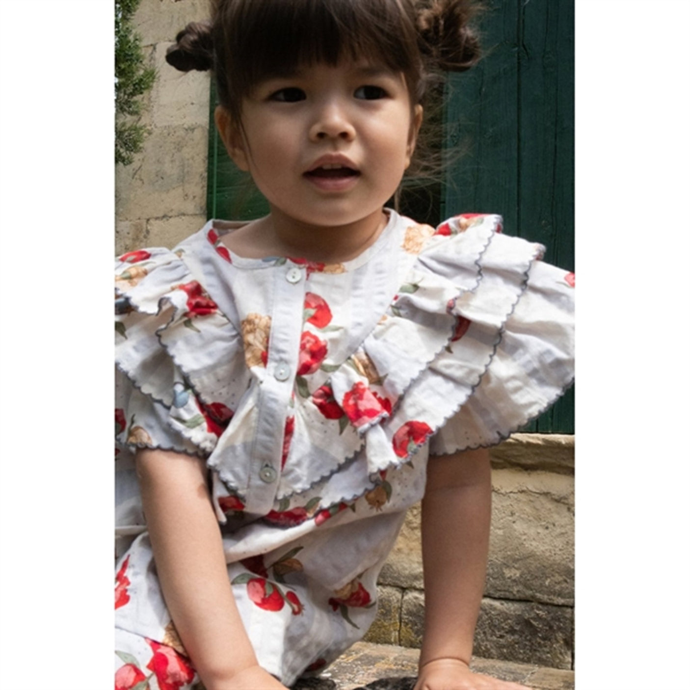 Konges Sløjd Peony Stripe Kim Frill Shirt