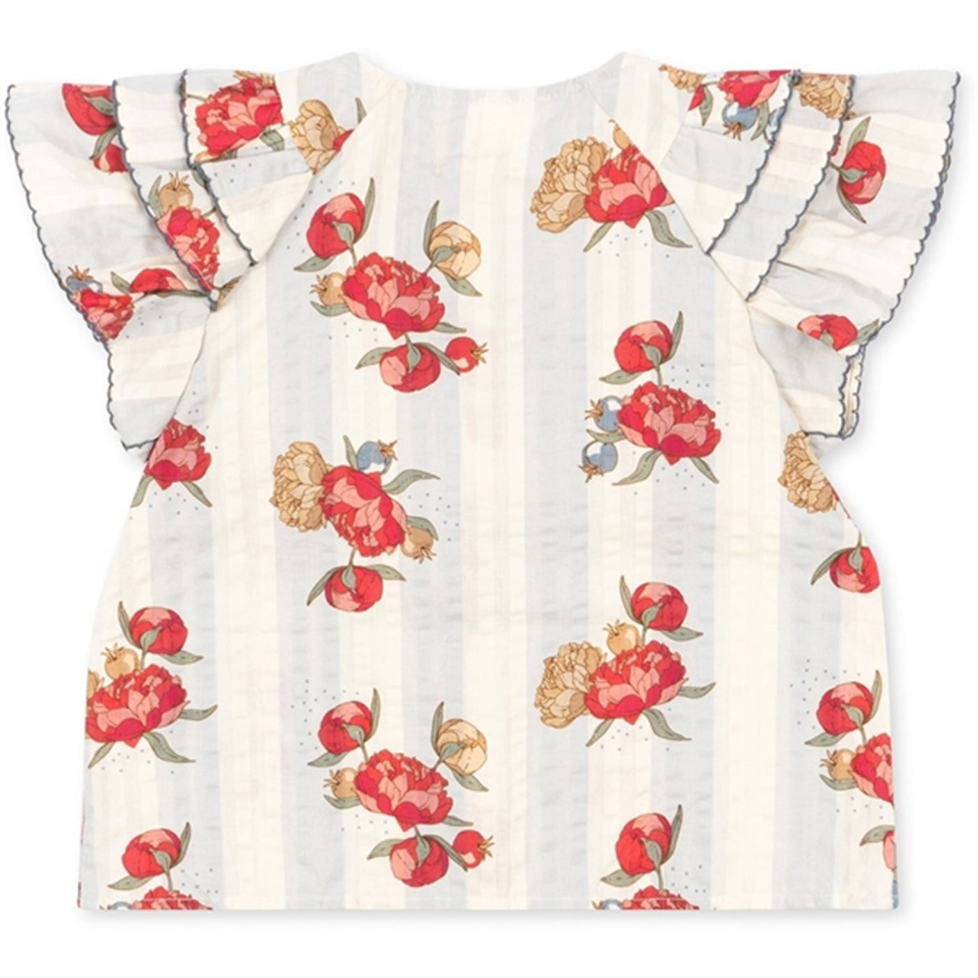 Konges Sløjd Peony Stripe Kim Frill Shirt