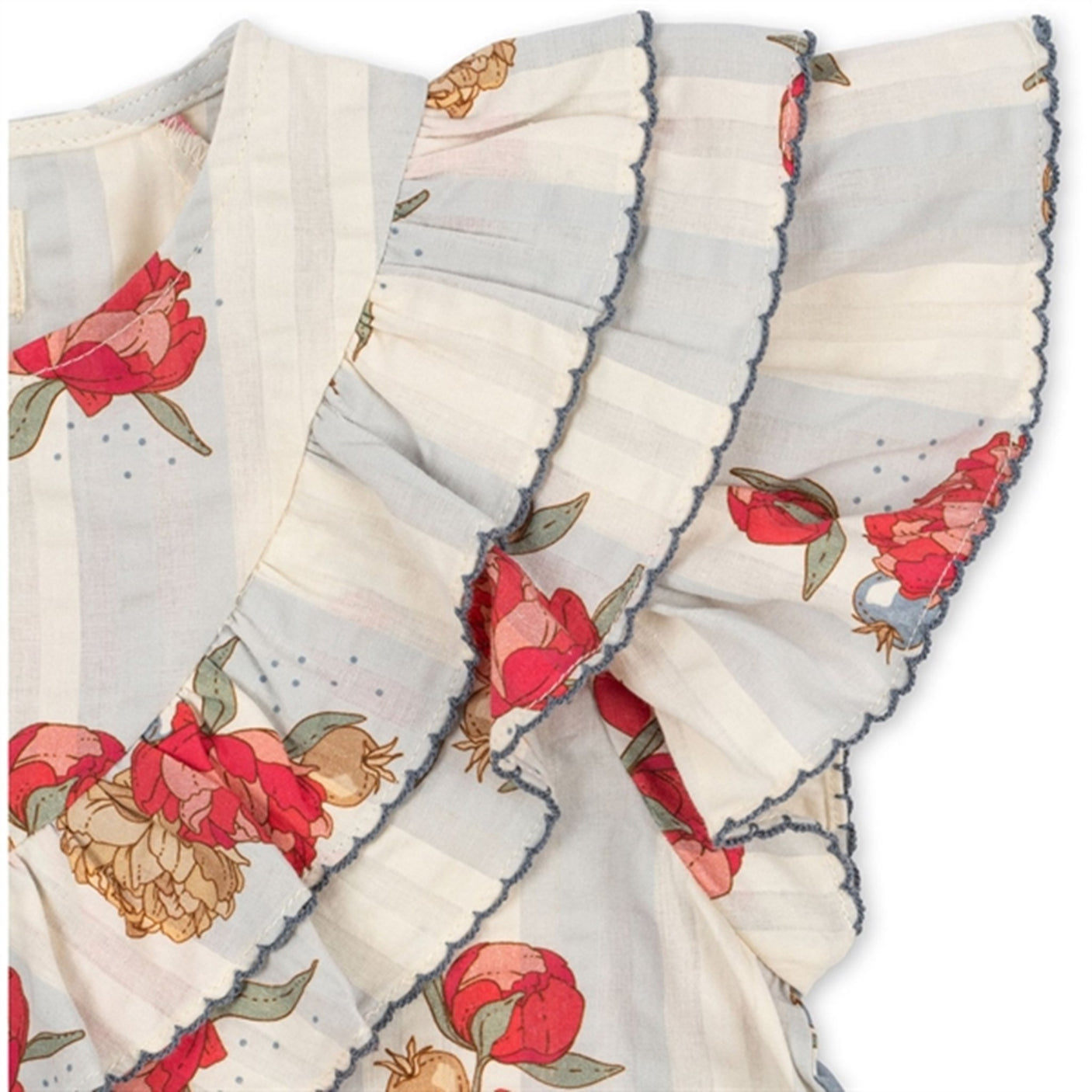 Konges Sløjd Peony Stripe Kim Frill Shirt