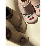 Konges Sløjd Mamour Embroidery Footies Dusty Pink