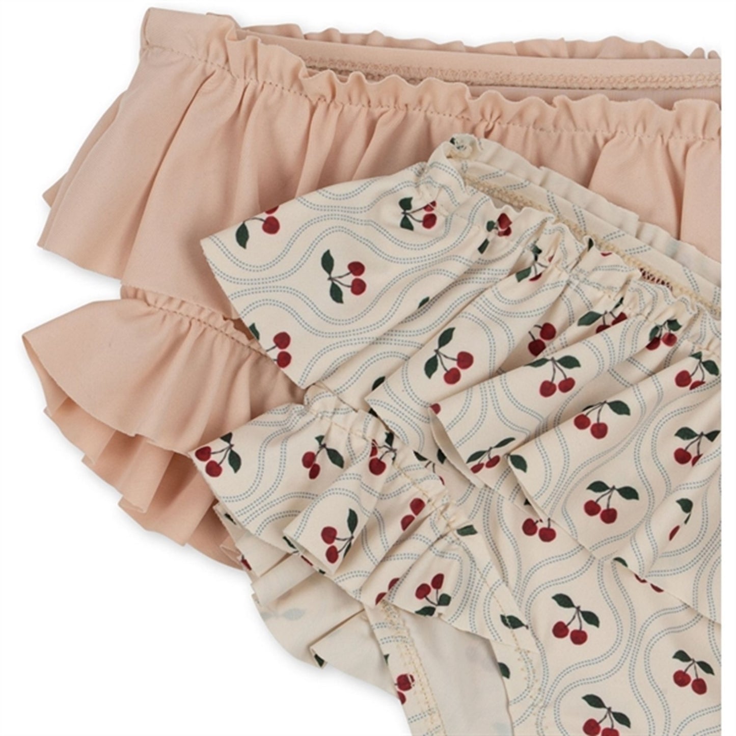Konges Sløjd Manuca 2-Pack Frill Bikini Pants Cherry Motif