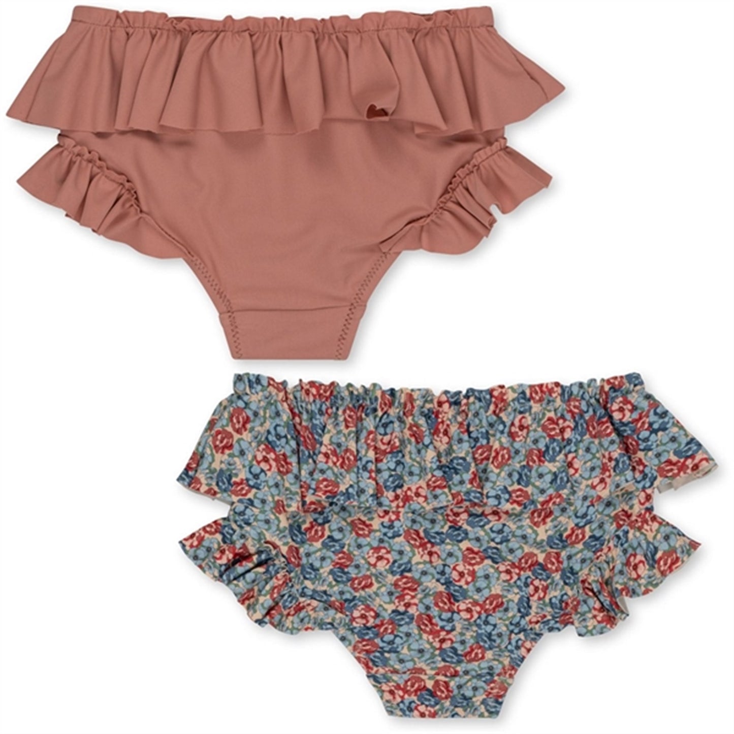 Konges Sløjd Manuca 2-Pack Frill Bikini Pants Rosie Blue
