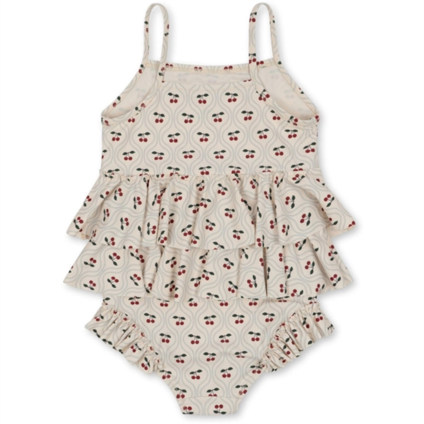 Konges Sløjd Manuca Frill Swim Suit Cherry Motif