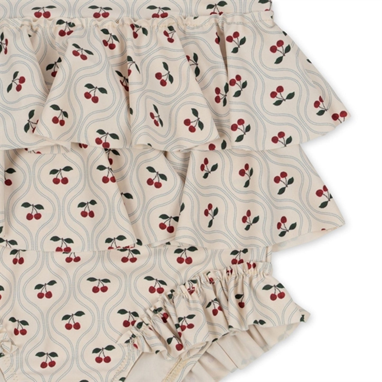 Konges Sløjd Manuca Frill Swim Suit Cherry Motif