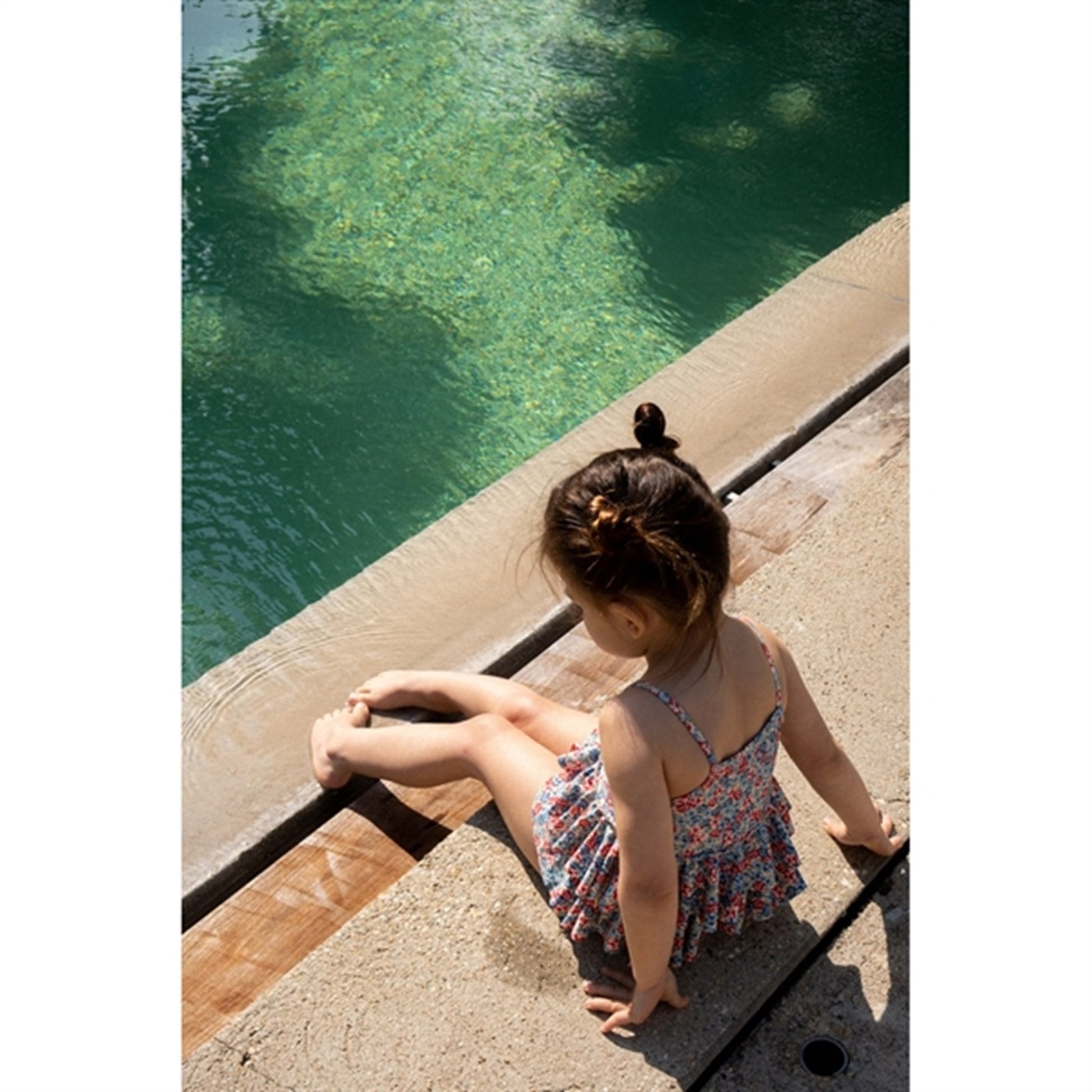 Konges Sløjd Manuca Frill Swim Suit Rosie Blue