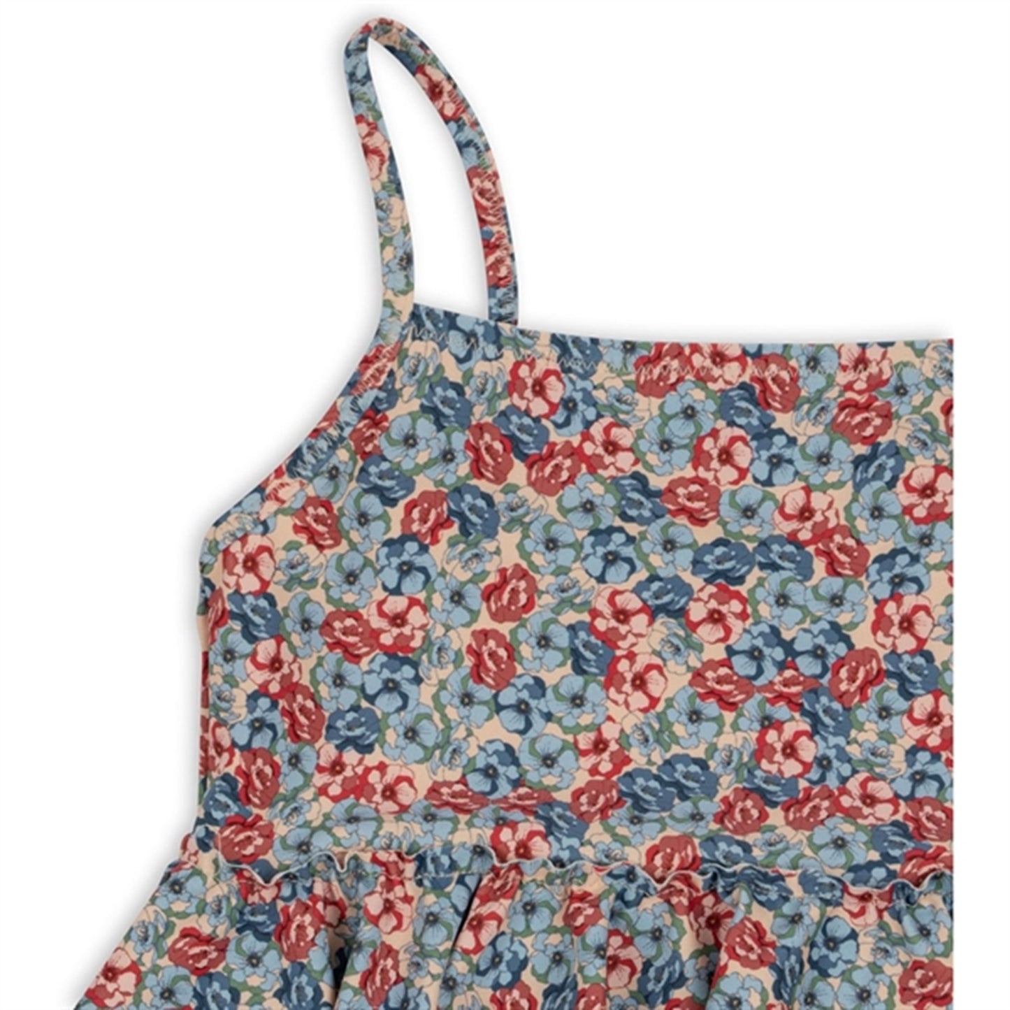 Konges Sløjd Manuca Frill Swim Suit Rosie Blue