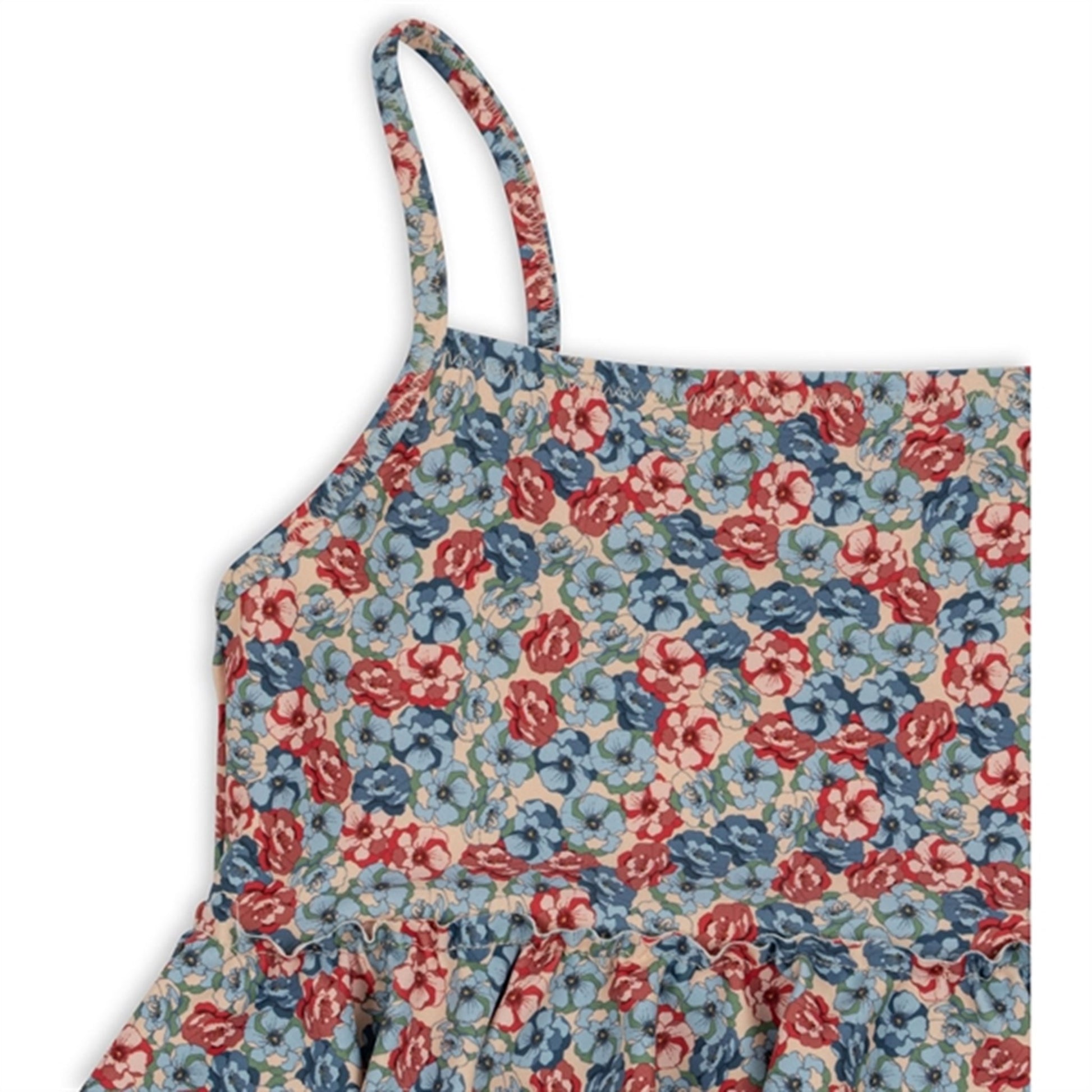 Konges Sløjd Manuca Frill Swim Suit Rosie Blue