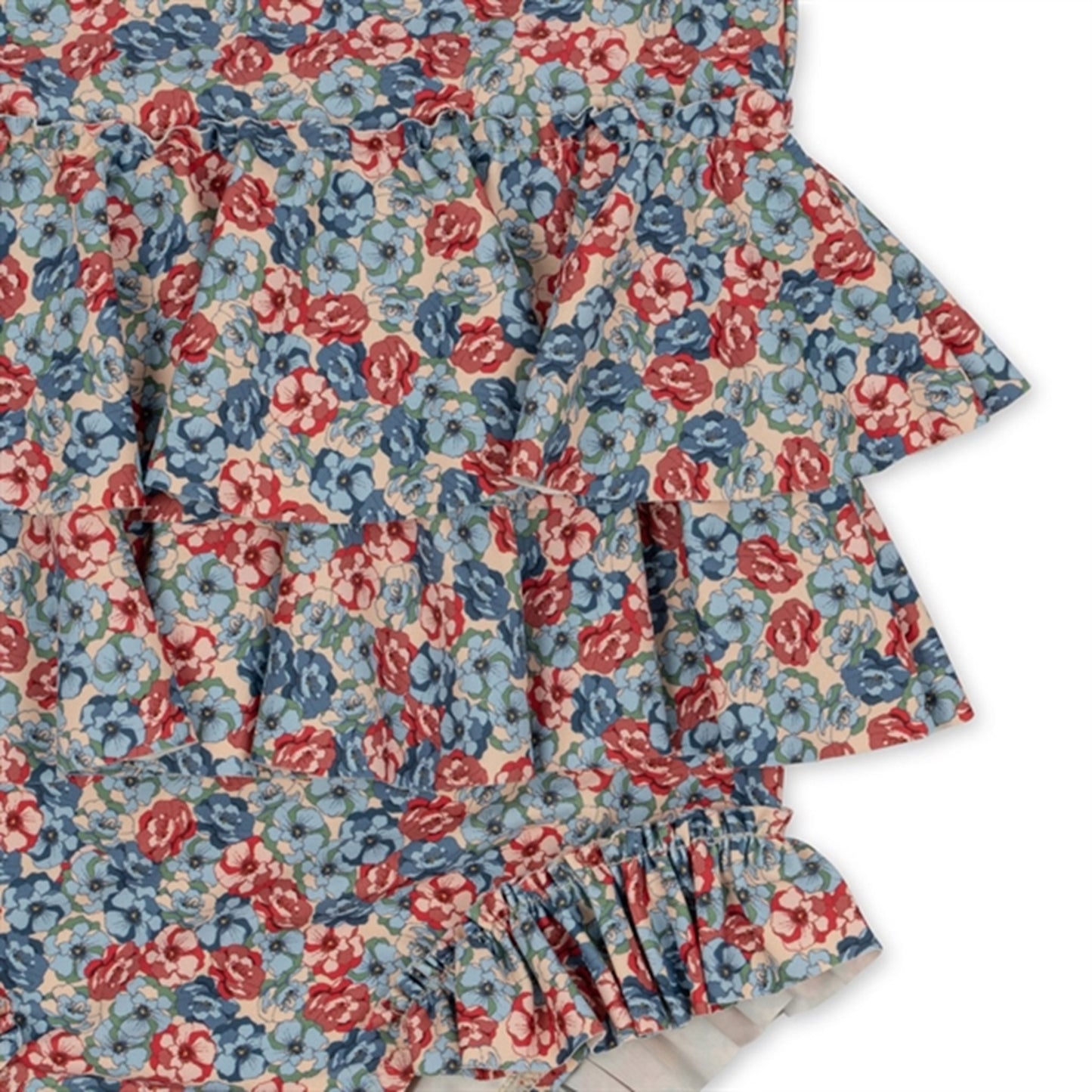 Konges Sløjd Manuca Frill Swim Suit Rosie Blue