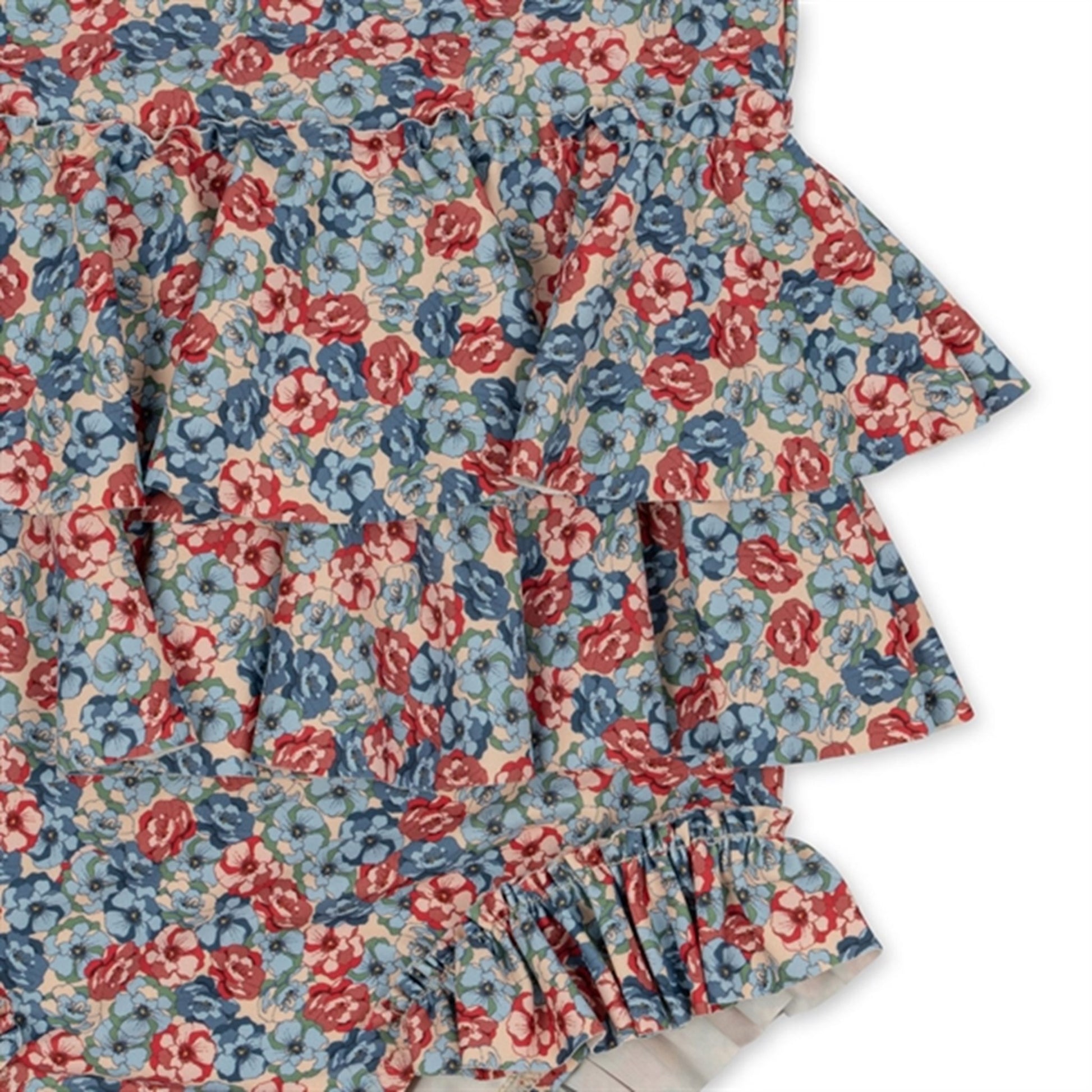 Konges Sløjd Manuca Frill Swim Suit Rosie Blue