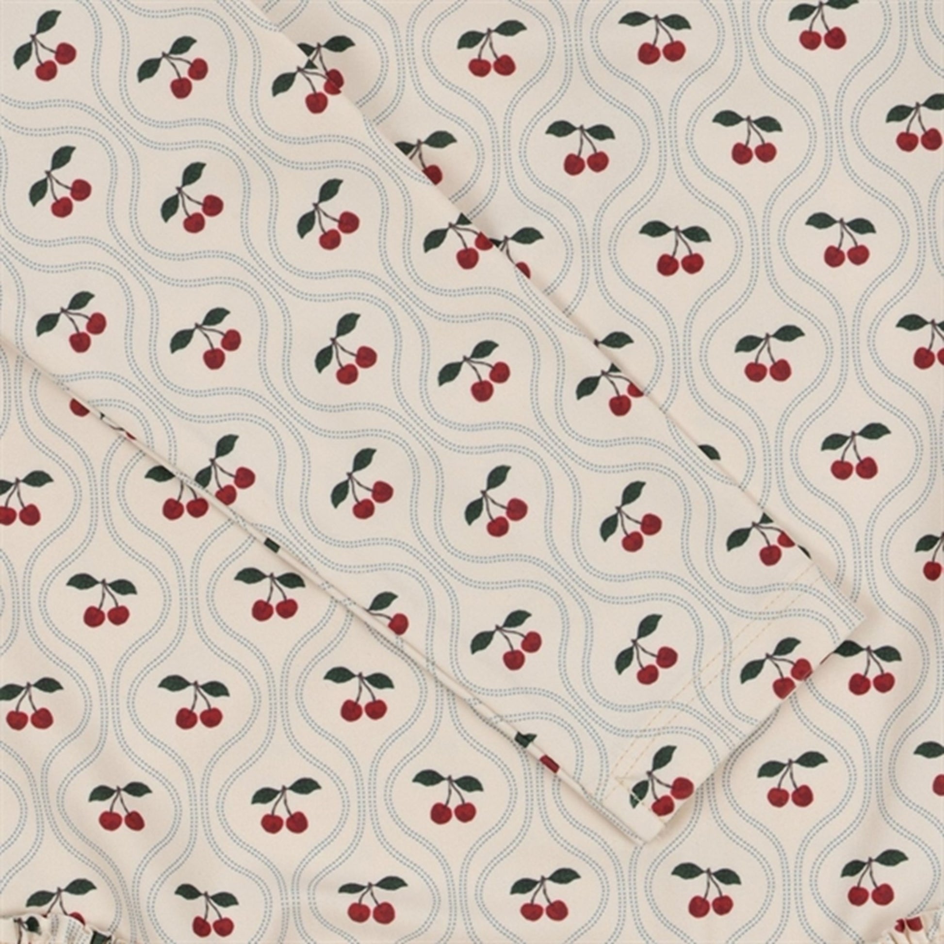 Konges Sløjd Manuca Ls Frill Swimsuit Cherry Motif