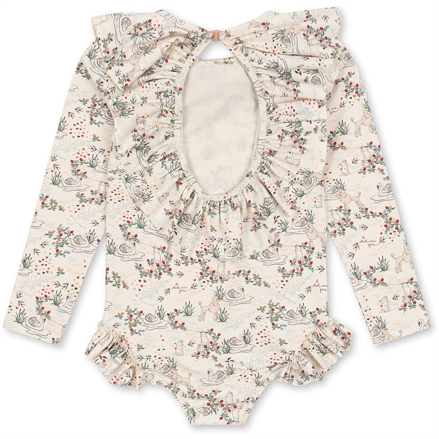 Konges Sløjd Manuca Ls Frill Swimsuit Mizumi