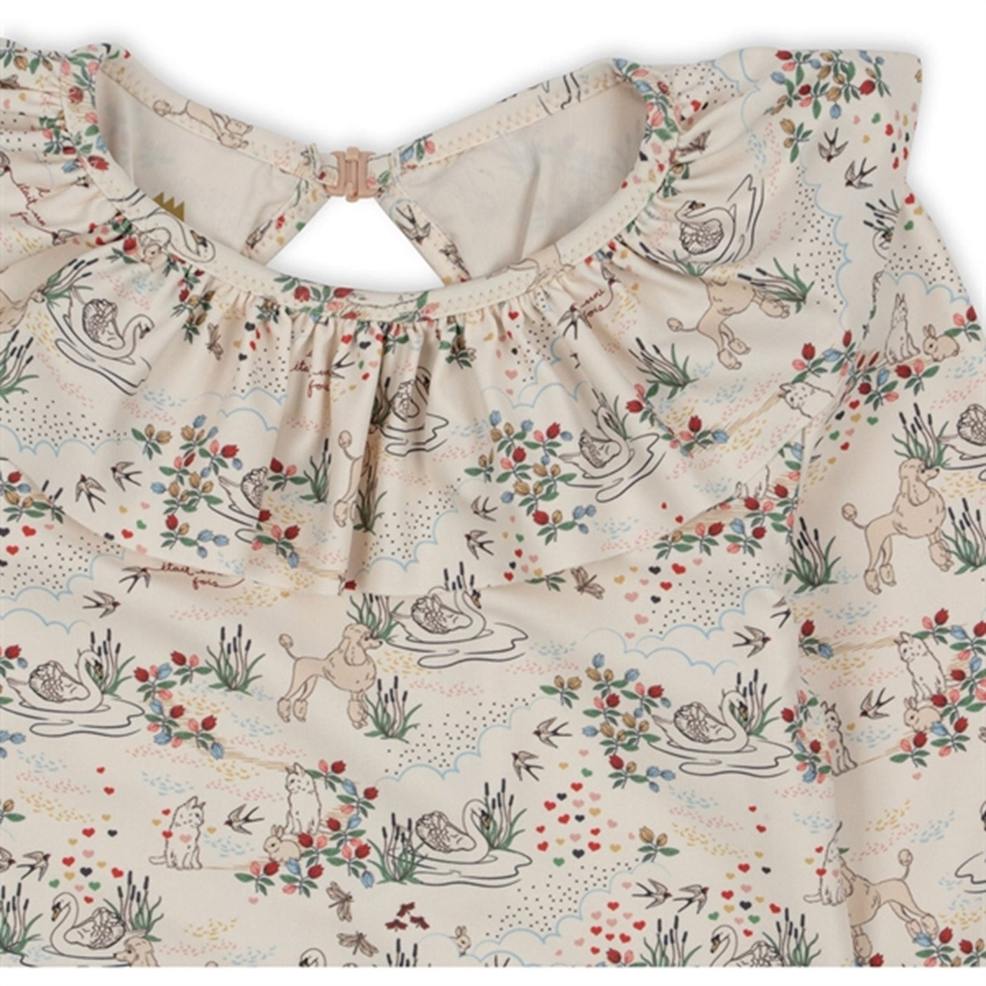 Konges Sløjd Manuca Ls Frill Swimsuit Mizumi