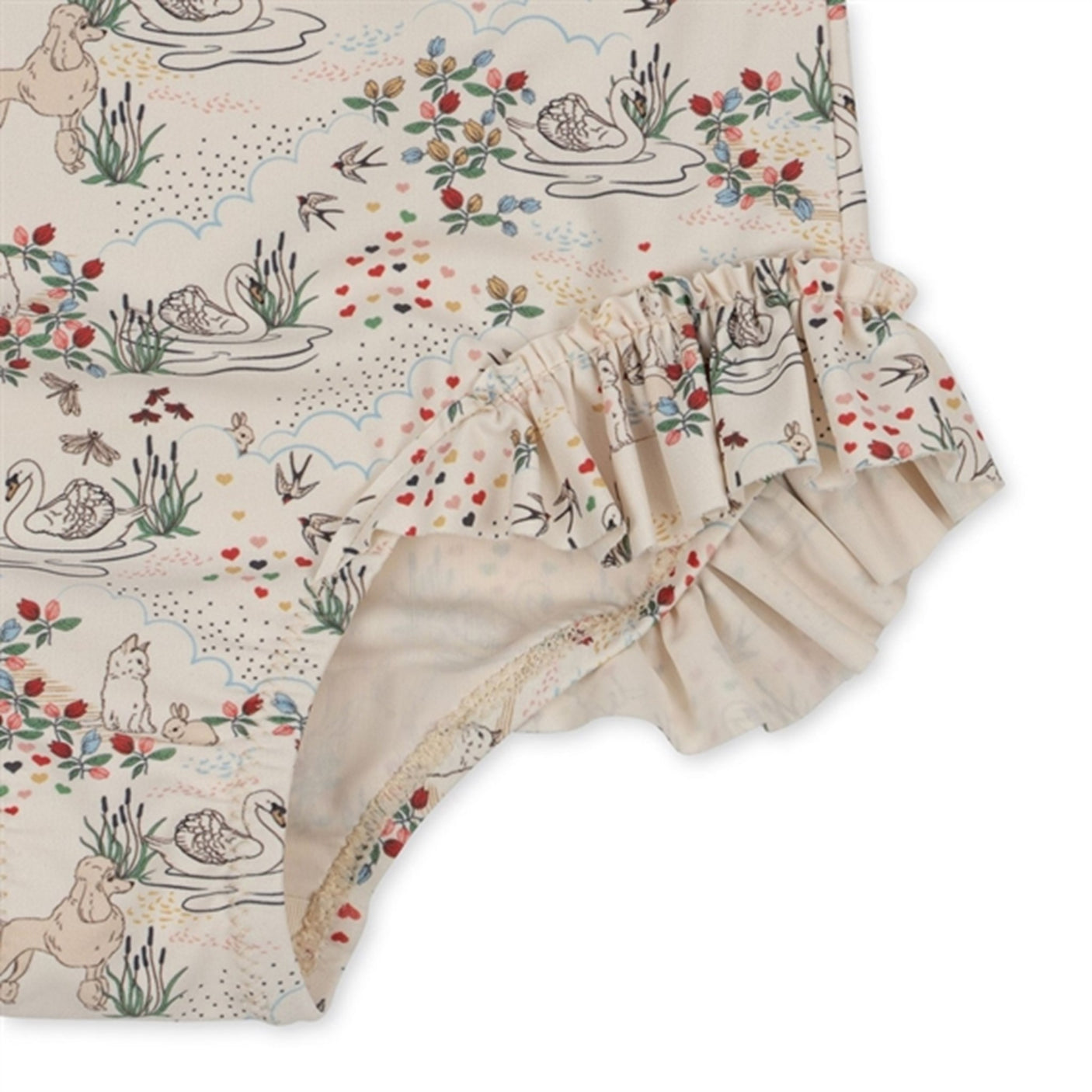 Konges Sløjd Manuca Ls Frill Swimsuit Mizumi