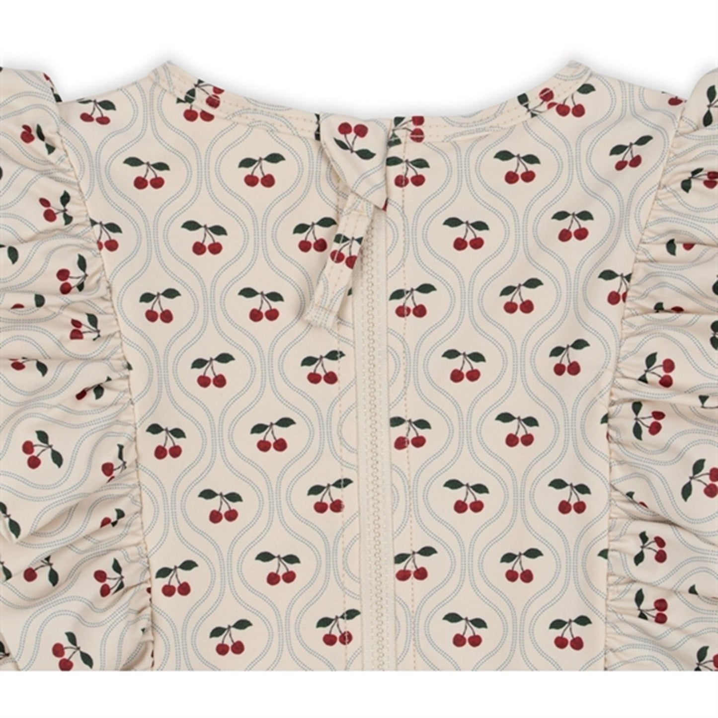 Konges Sløjd Manuca Frill Swim Blouse Cherry Motif