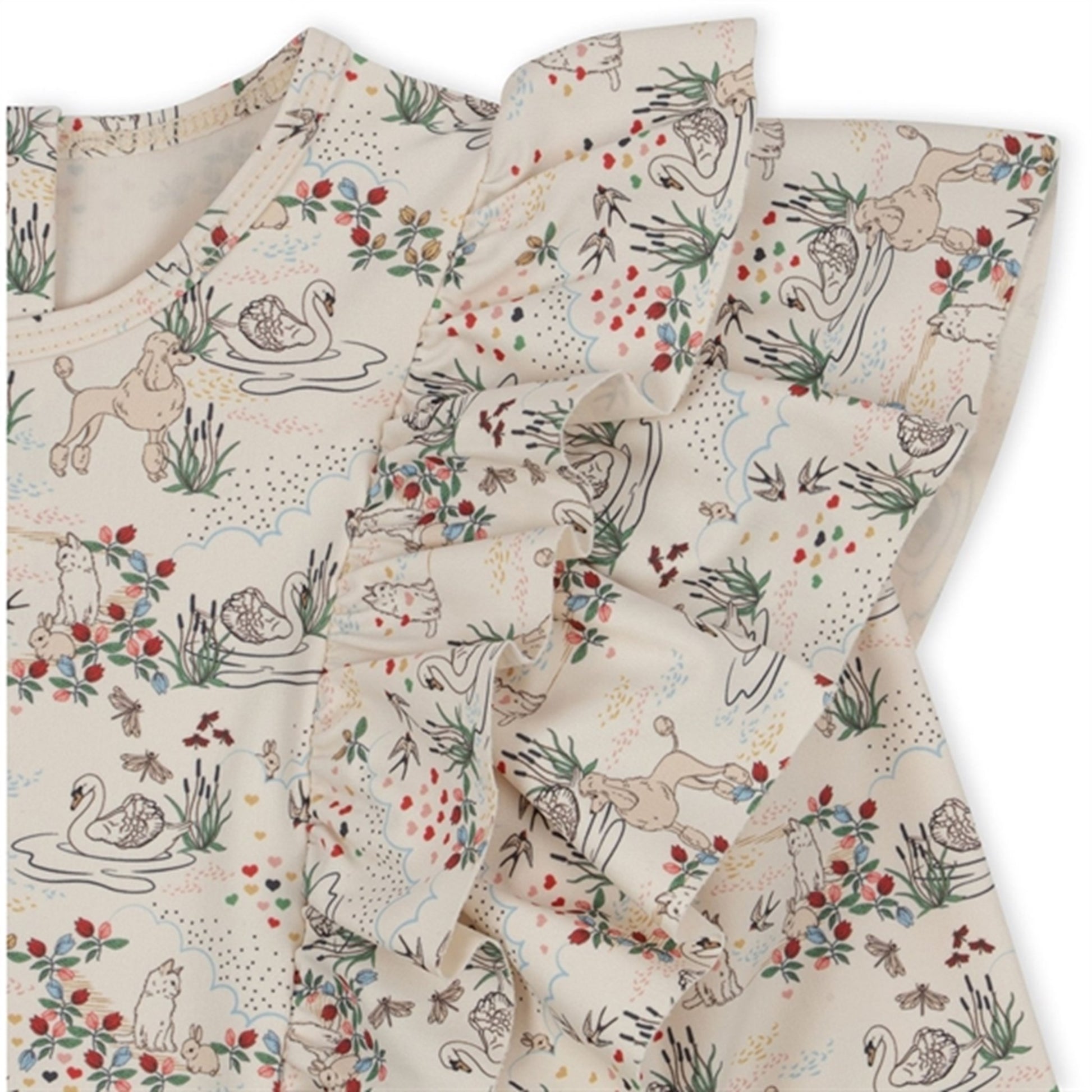 Konges Sløjd Manuca Frill Swim Blouse Mizumi