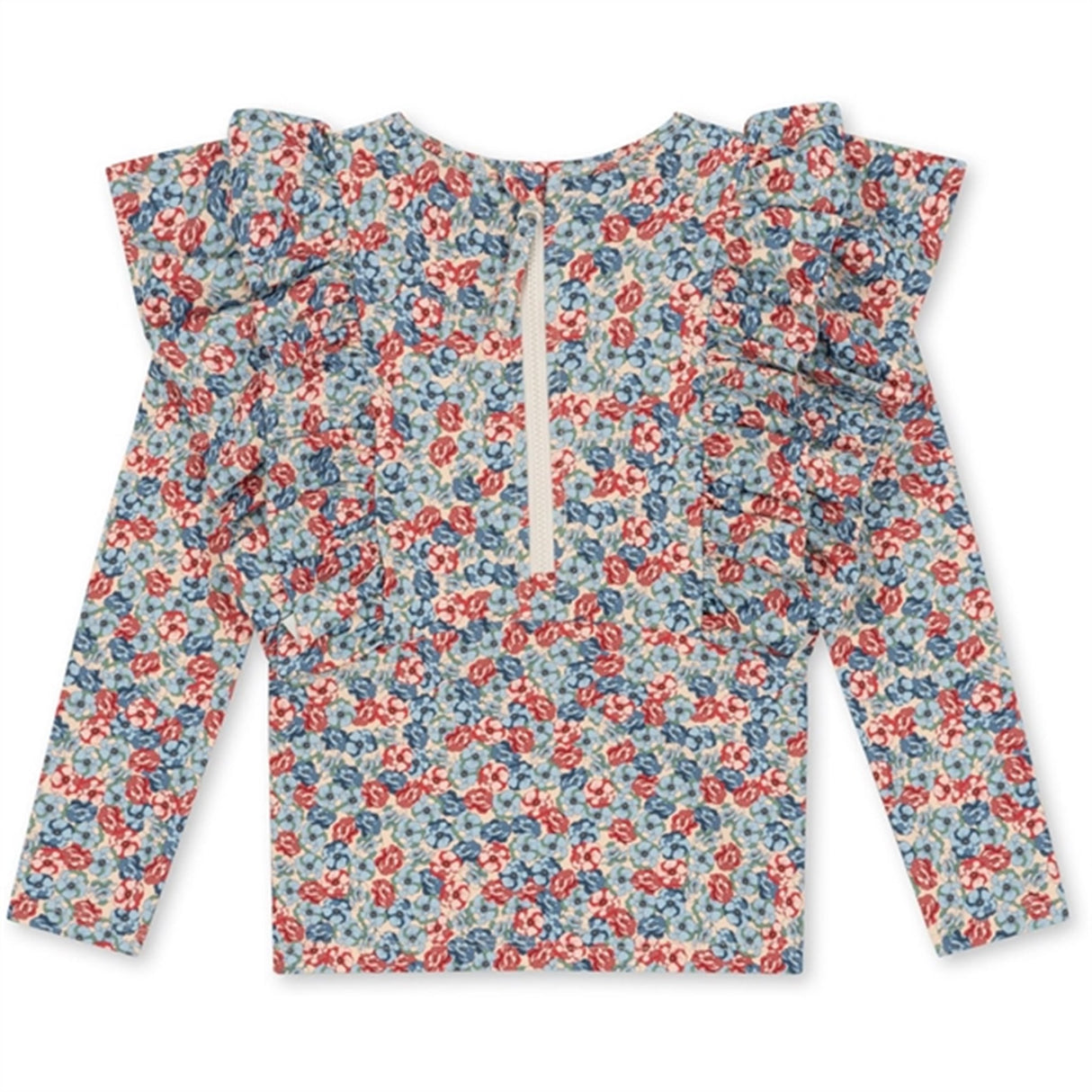 Konges Sløjd Manuca Frill Swim Blouse Rosie Blue