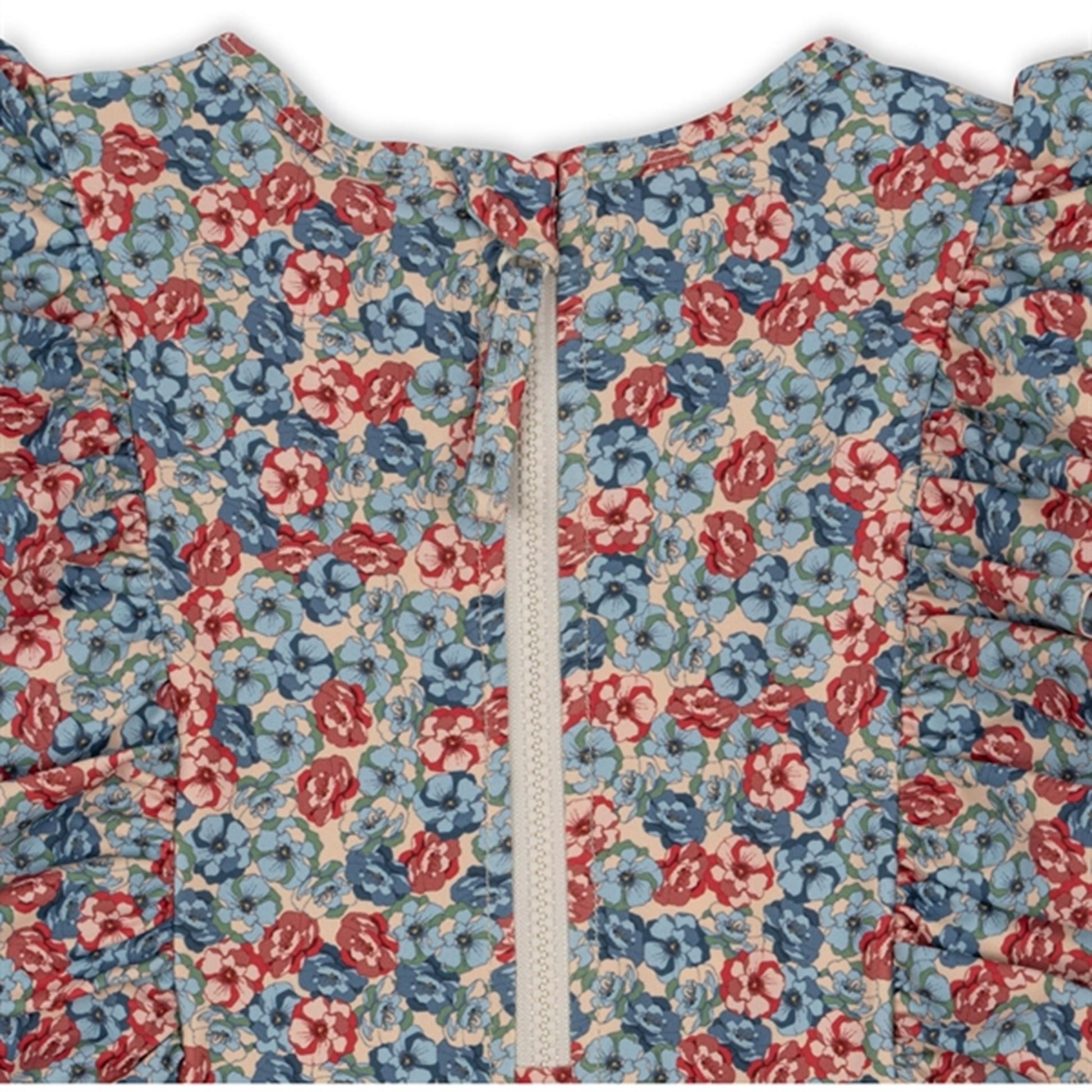 Konges Sløjd Manuca Frill Swim Blouse Rosie Blue