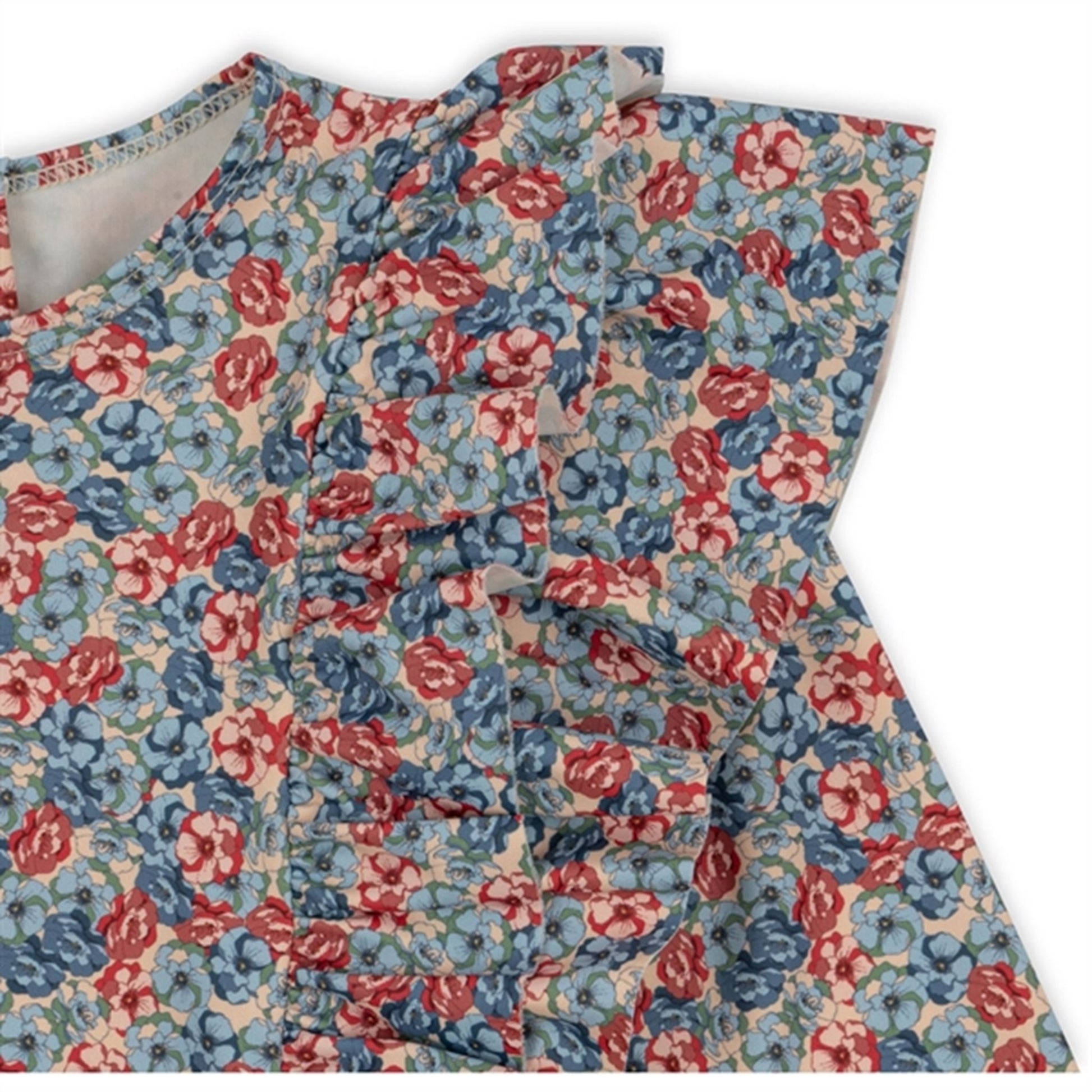 Konges Sløjd Manuca Frill Swim Blouse Rosie Blue