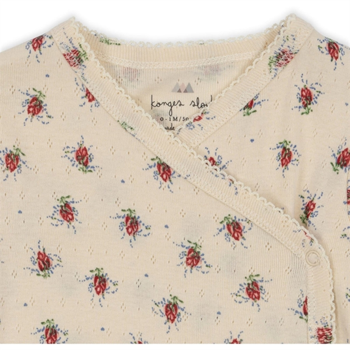 Konges Sløjd Vita Rosa Mini Minnie Newborn Onesie