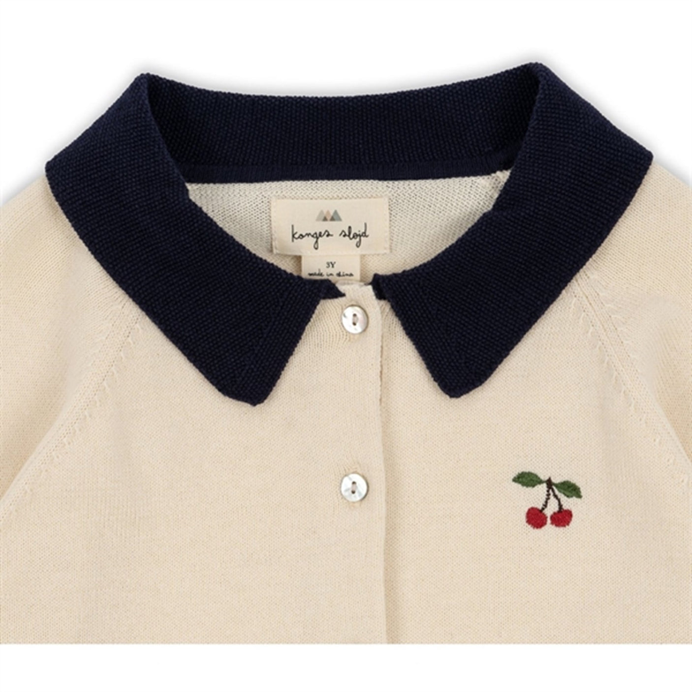 Konges Sløjd Off White Venton Knit Cardigan