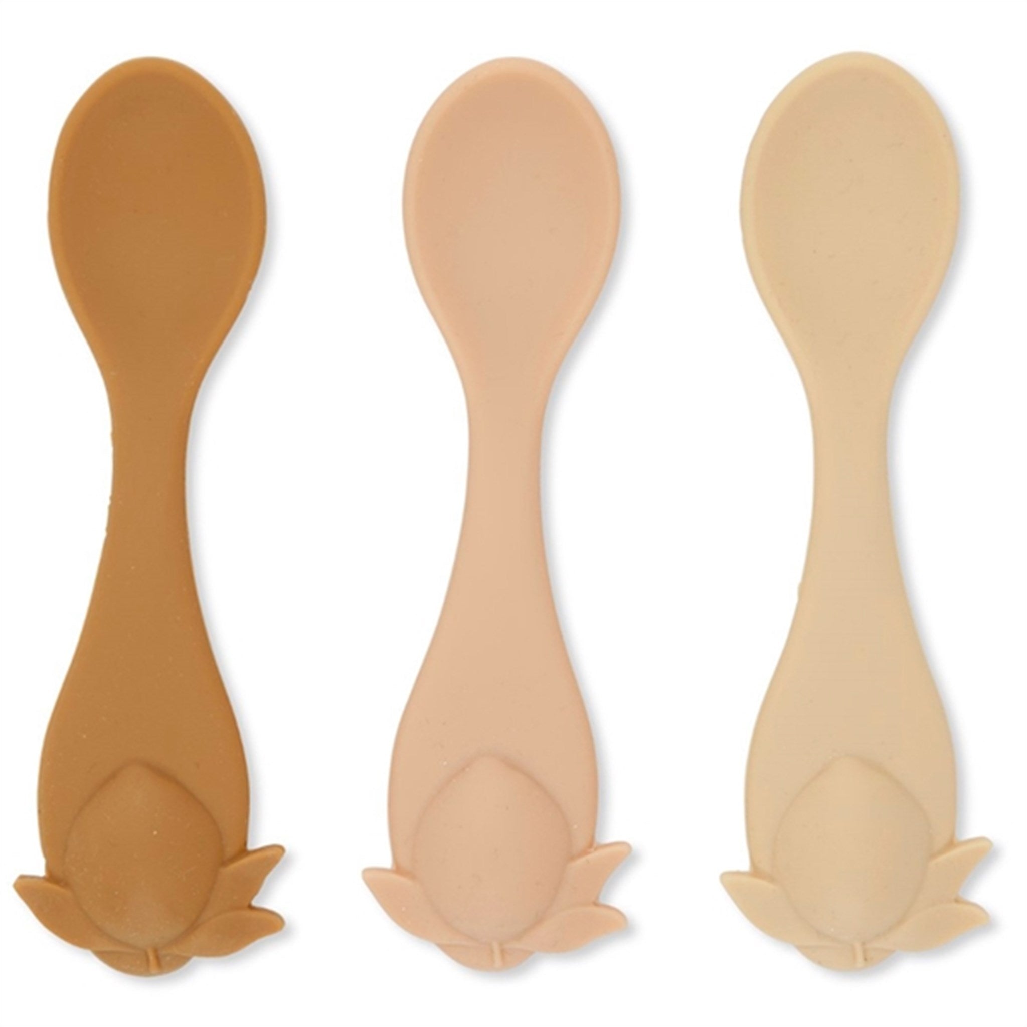 Konges Sløjd Lemon Baby Spoons Silicone 3-pack Rose Mix