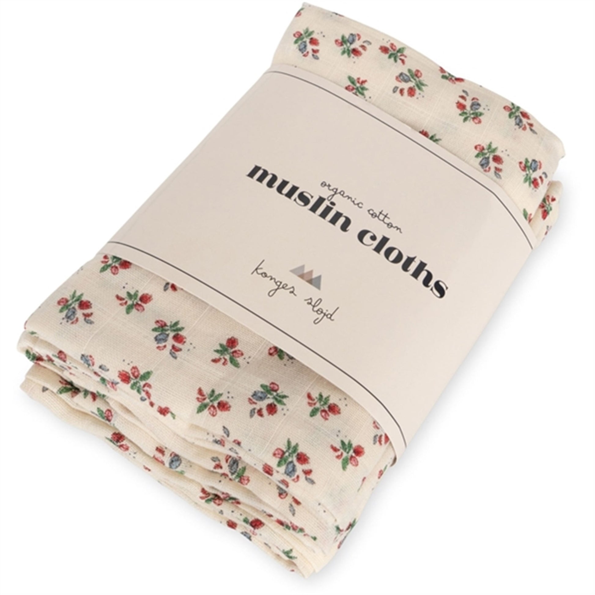 Konges Sløjd Muslin Cloth 3-pack Fleur Tricolore