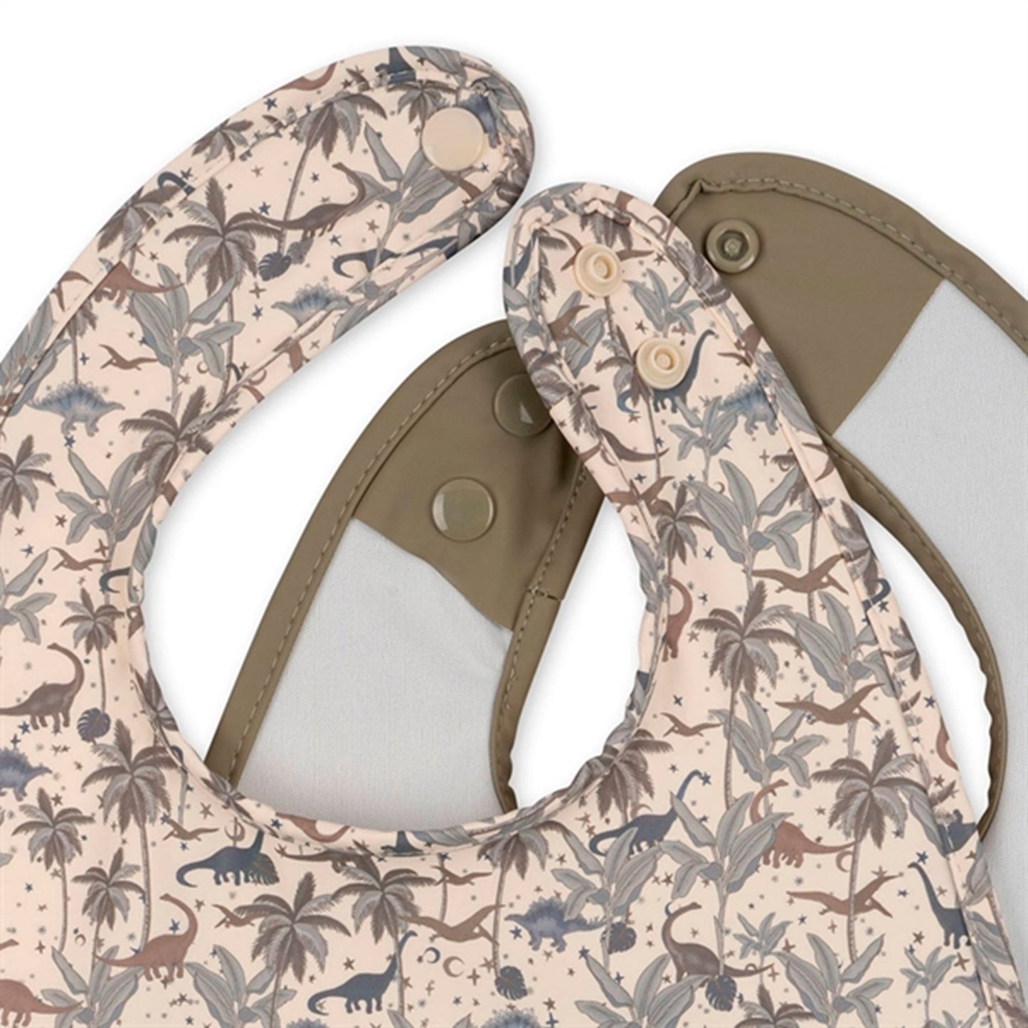 Konges Sløjd Bib 2-pack Dino Blue/Overland Trek