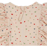 Konges Sløjd Multi Hearts Manuca Frill UV Swim Onesie