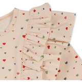 Konges Sløjd Multi Hearts Manuca Frill UV Swim Onesie