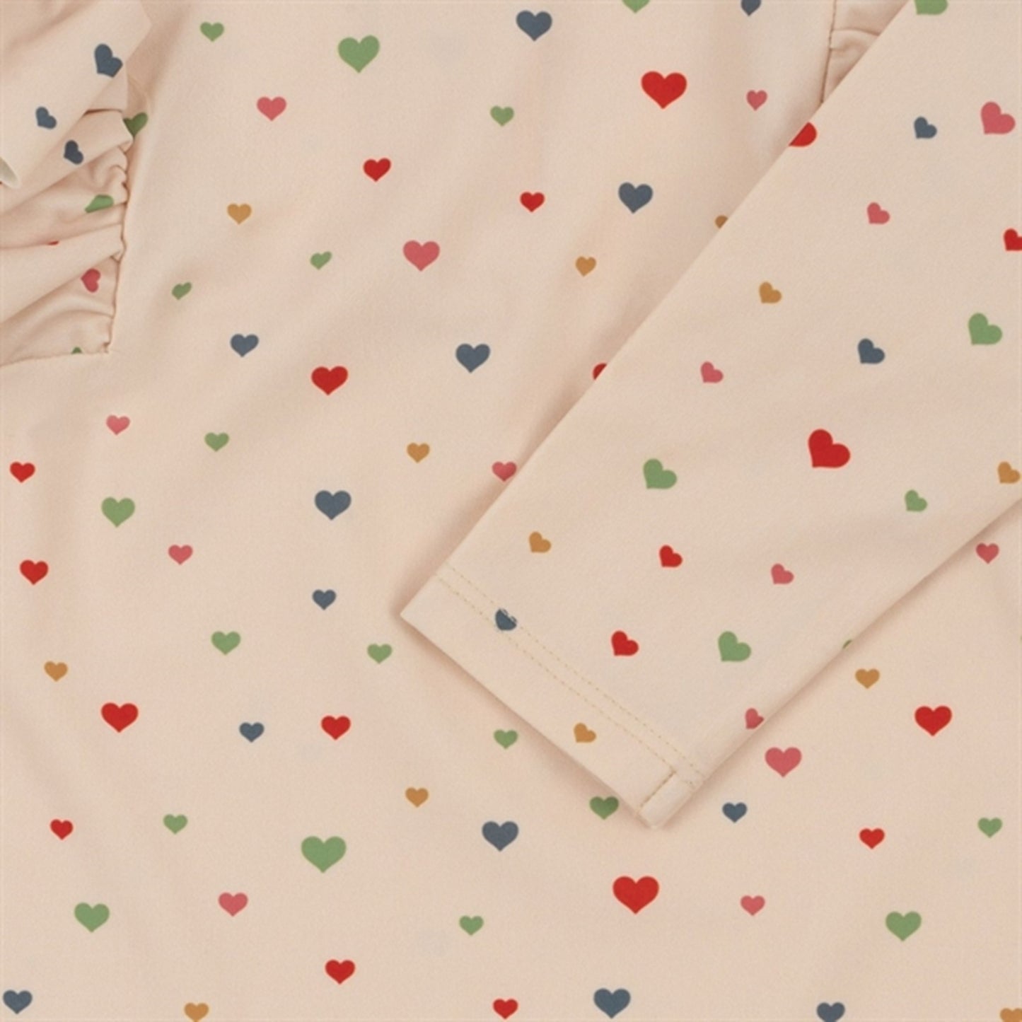 Konges Sløjd Multi Hearts Manuca Frill UV Swim Onesie