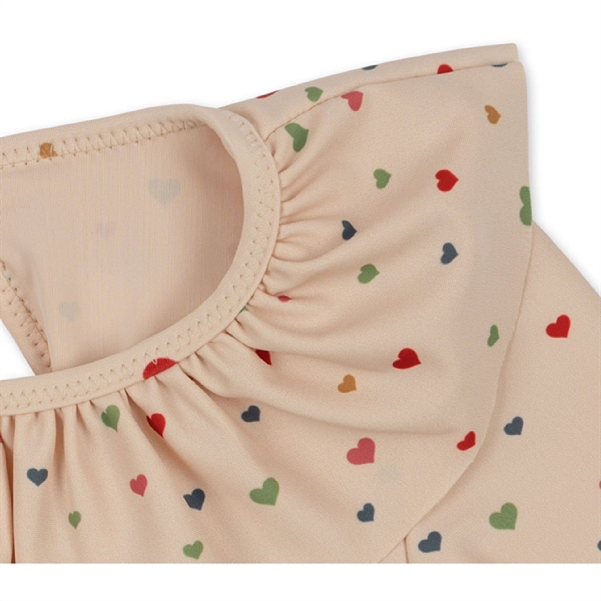 Konges Sløjd Multi Hearts Manuca Frill Swimsuit