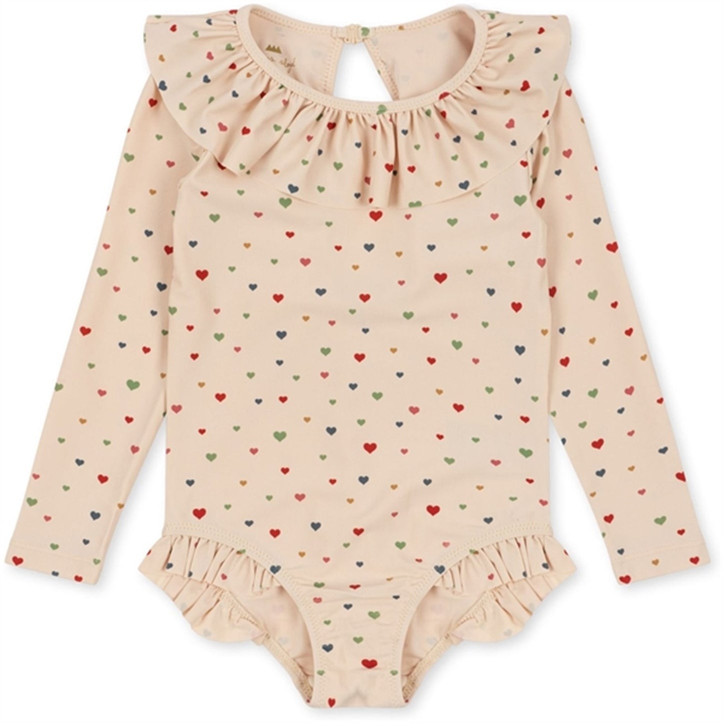 Konges Sløjd Multi Hearts Manuca Frill Swimsuit