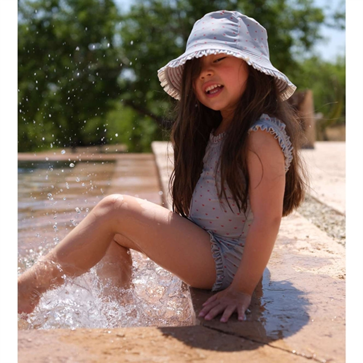 Konges Sløjd Du Coeur Glacier Twinkle UV Swim Hat