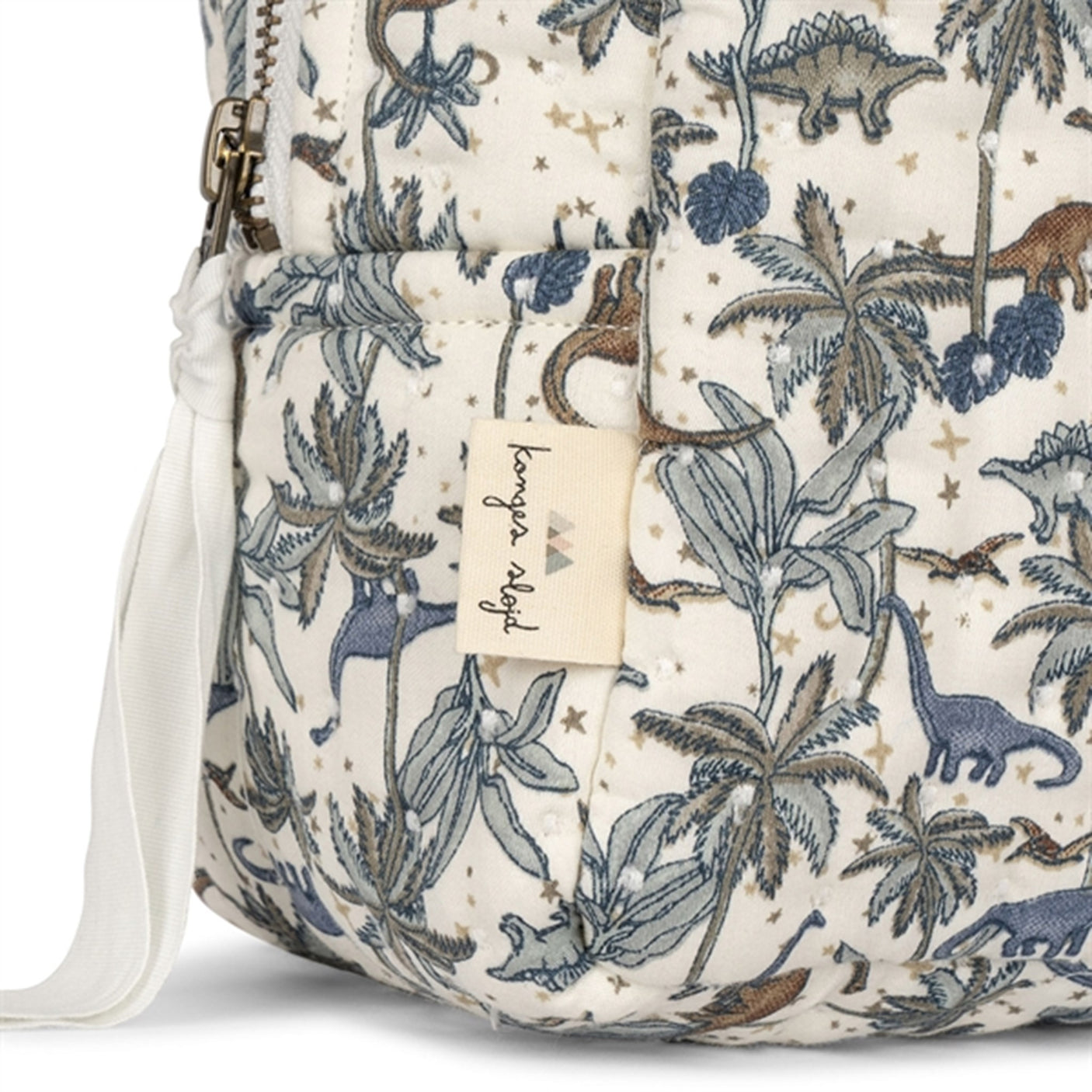 Konges Sløjd Toiletery Bag Big Quilted Dino Blue