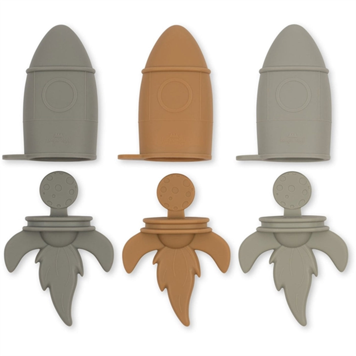 Konges Sløjd Ice Cream Molds 3-pack Rocket Almond Mix