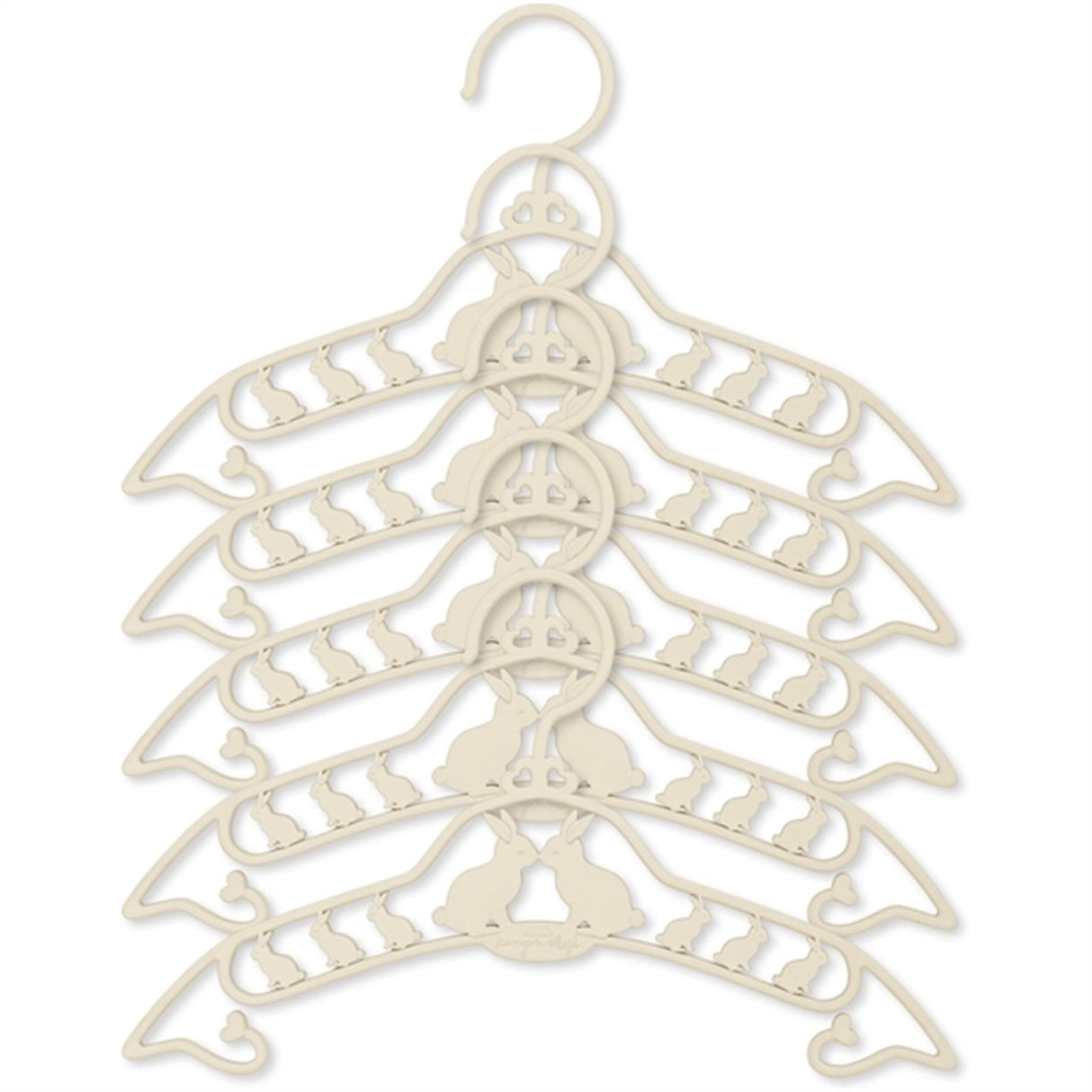 Konges Sløjd Hanger 5-pack Bunny Creme