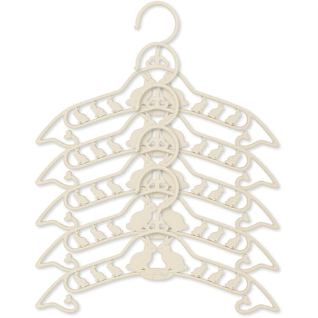 Konges Sløjd Hanger 5-pack Bunny Creme