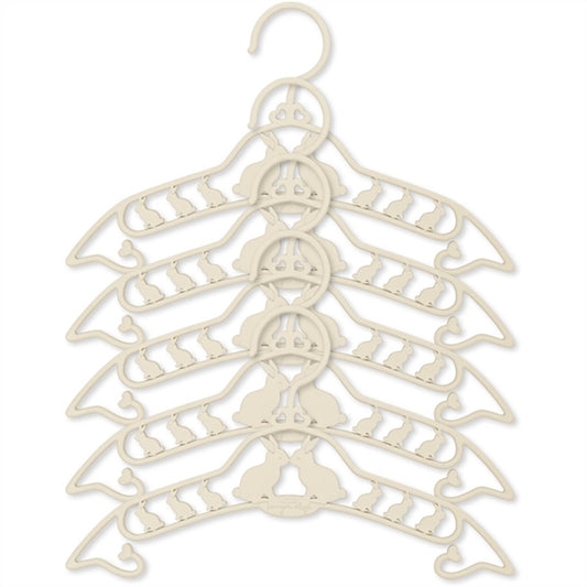 Konges Sløjd Hanger 5-pack Bunny Creme