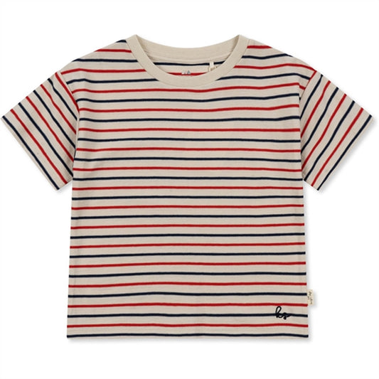 Konges Sløjd Tricolore Stripes Lin T-shirt