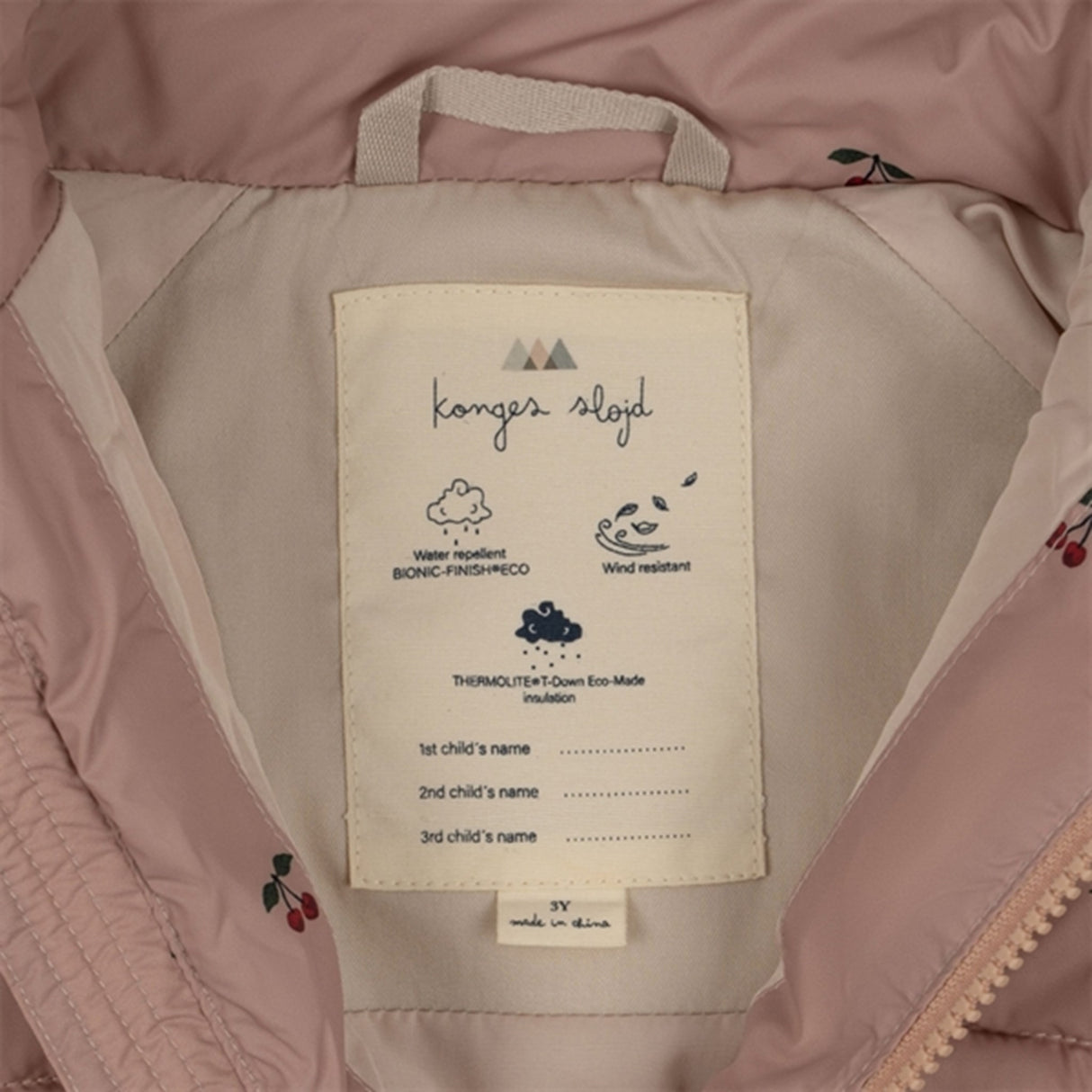 Konges Sløjd Cherry Blush Nuka Down Jacket