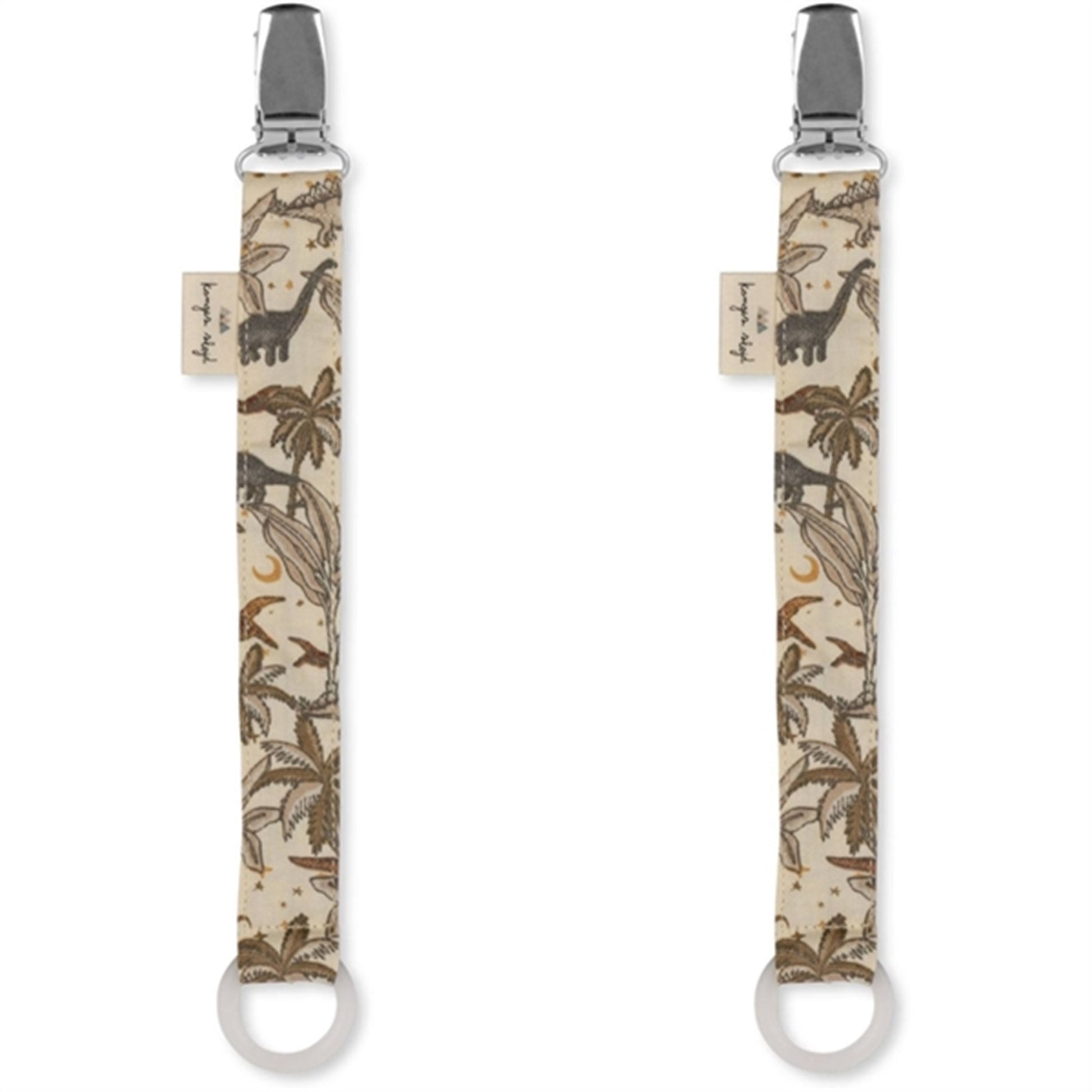 Konges Sløjd Pacifier Holder 2-pack Dino