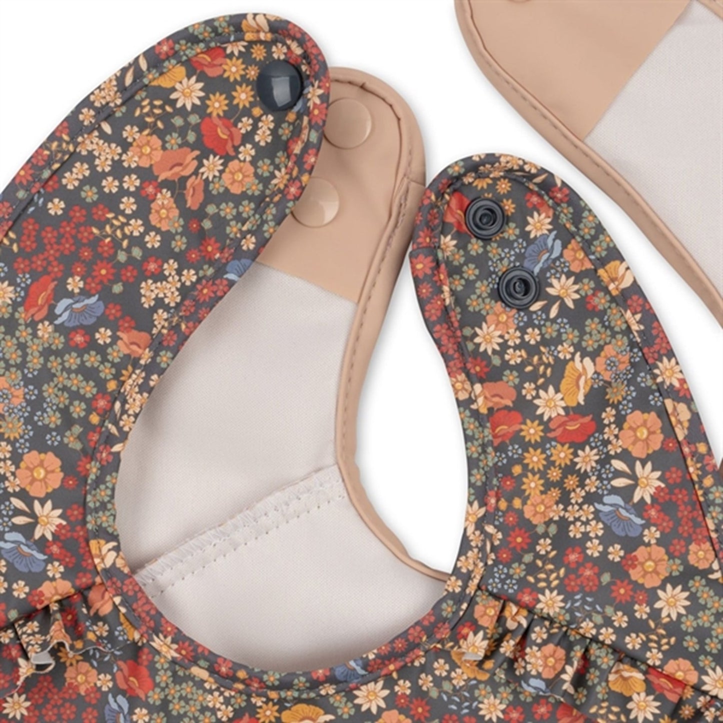 Konges Sløjd Bib With Frill Villetta Blue 2-Pack